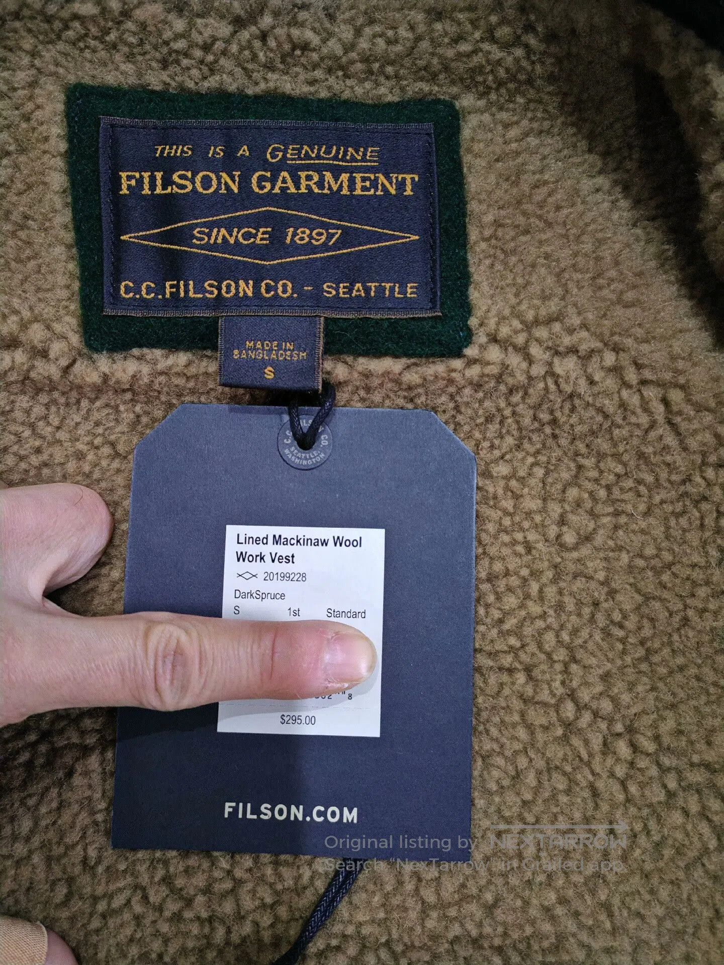 Filson Filson Wool Vest Size S New Condition. Size US S / EU 44-46 / 1 - 4 Thumbnail