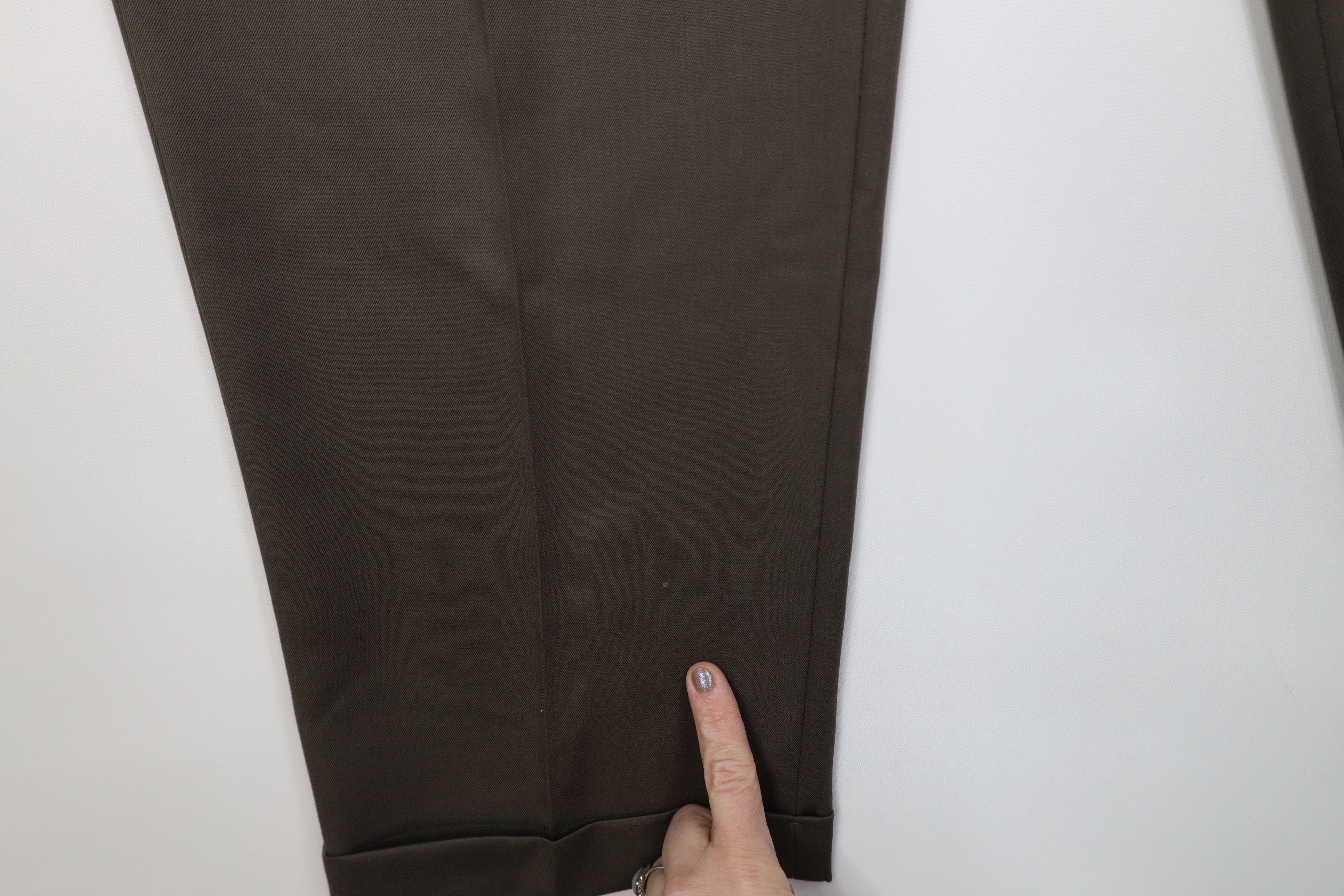 Vintage Vintage 90s Streetwear Wool Knit Wide Leg Chino Pants Brown Size US 34 / EU 50 - 5 Thumbnail