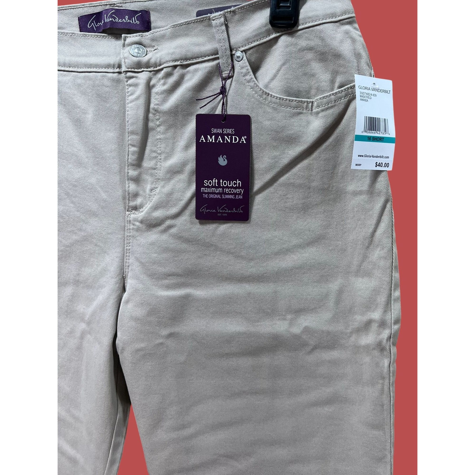 Gloria Vanderbilt Gloria Vanderbilt - Women's Classic High Waist Short Jean - Size 38" / US 16 / IT 52 - 16 Thumbnail