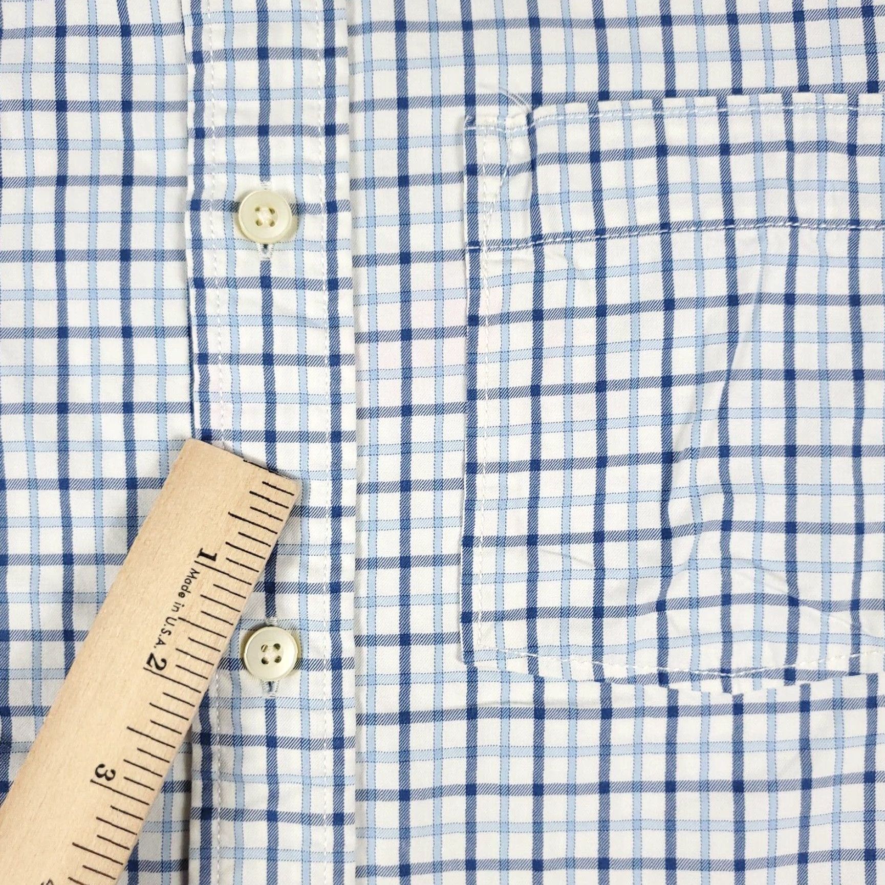 Abercrombie & Fitch Abercrombie & Fitch Button-Up Shirt Mens 2XL Blue Plaid Long Sleeve Casual Size US XXL / EU 58 / 5 - 4 Thumbnail
