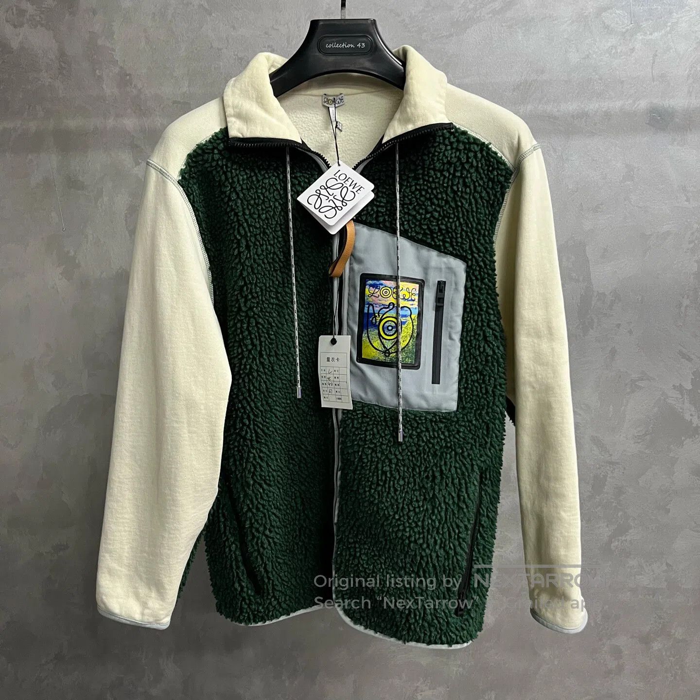 Loewe Loewe Colorful embroidered logo on a teddy jacket coat| Size US L / EU 52-54 / 3 - 1 Thumbnail