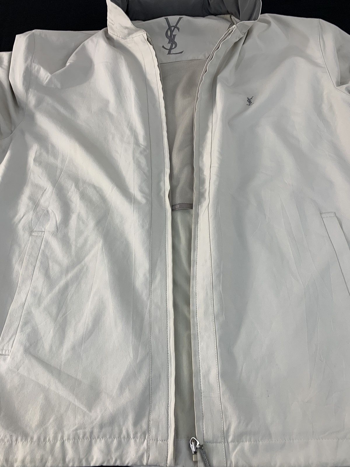 Designer Hype 90s Yves Saint Laurent Pour Homme Hooded Jacket Size US L / EU 52-54 / 3 - 4 Thumbnail