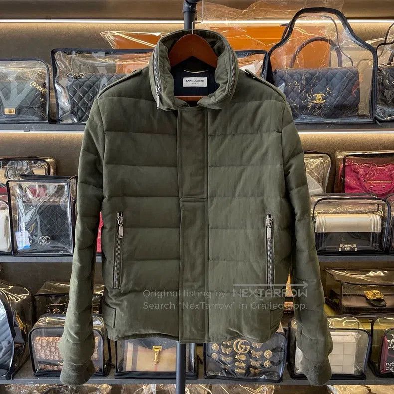 Saint Laurent Paris Saint Laurent Paris Green women's goose down jacket Size M / US 6-8 / IT 42-44 - 5 Thumbnail