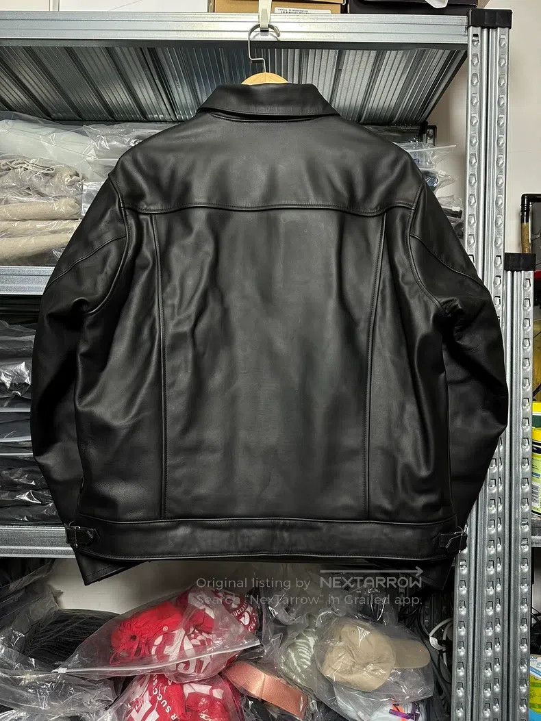 Neighborhood Neighborhood Horsehide Leather Biker Jacket Short Size US XL / EU 56 / 4 - 2 Thumbnail