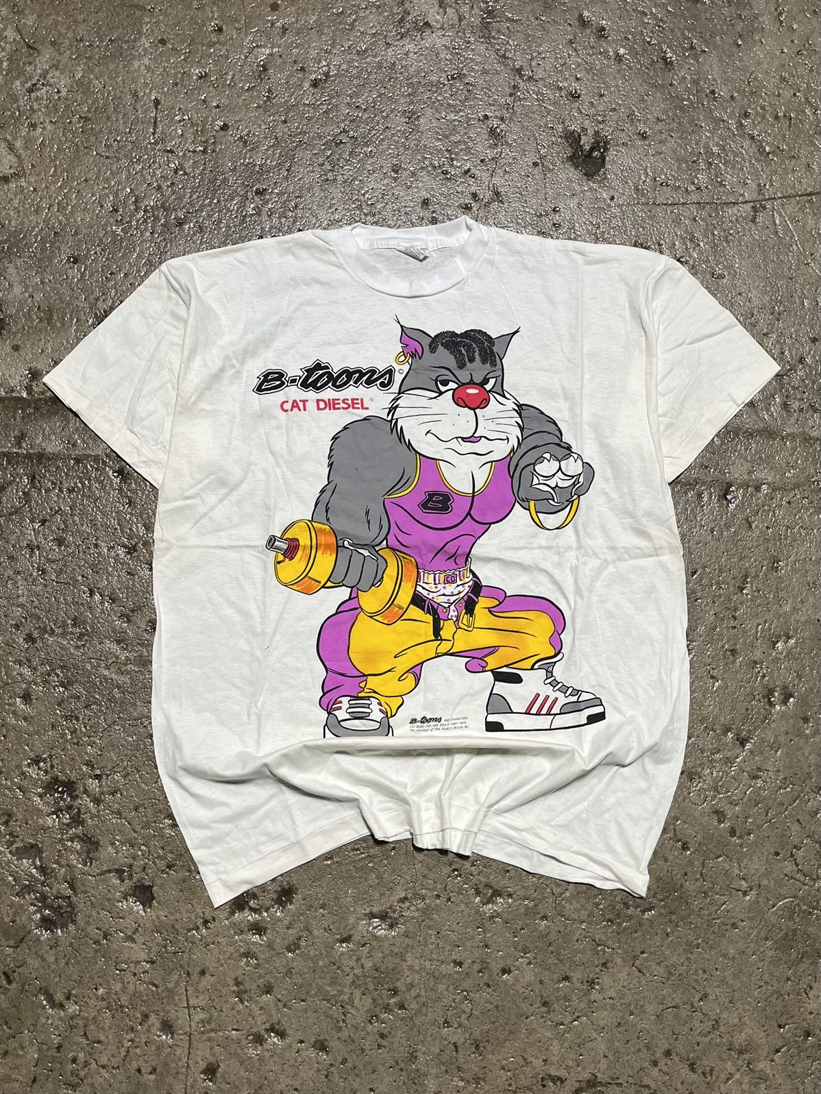 Vintage CRAZY VINTAGE 90s B-TOONS CARTOON HIP-HOP TEE SHIRT | Grailed