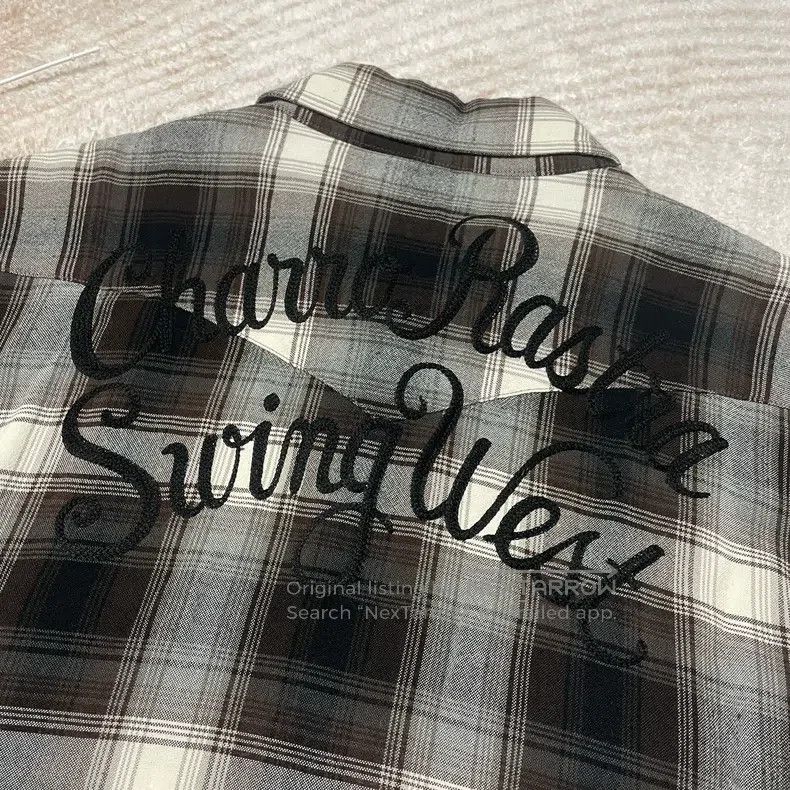 Wacko Maria Wacko Maria Vintage gradient plaid embroidered long-sleeve Size US M / EU 48-50 / 2 - 3 Thumbnail