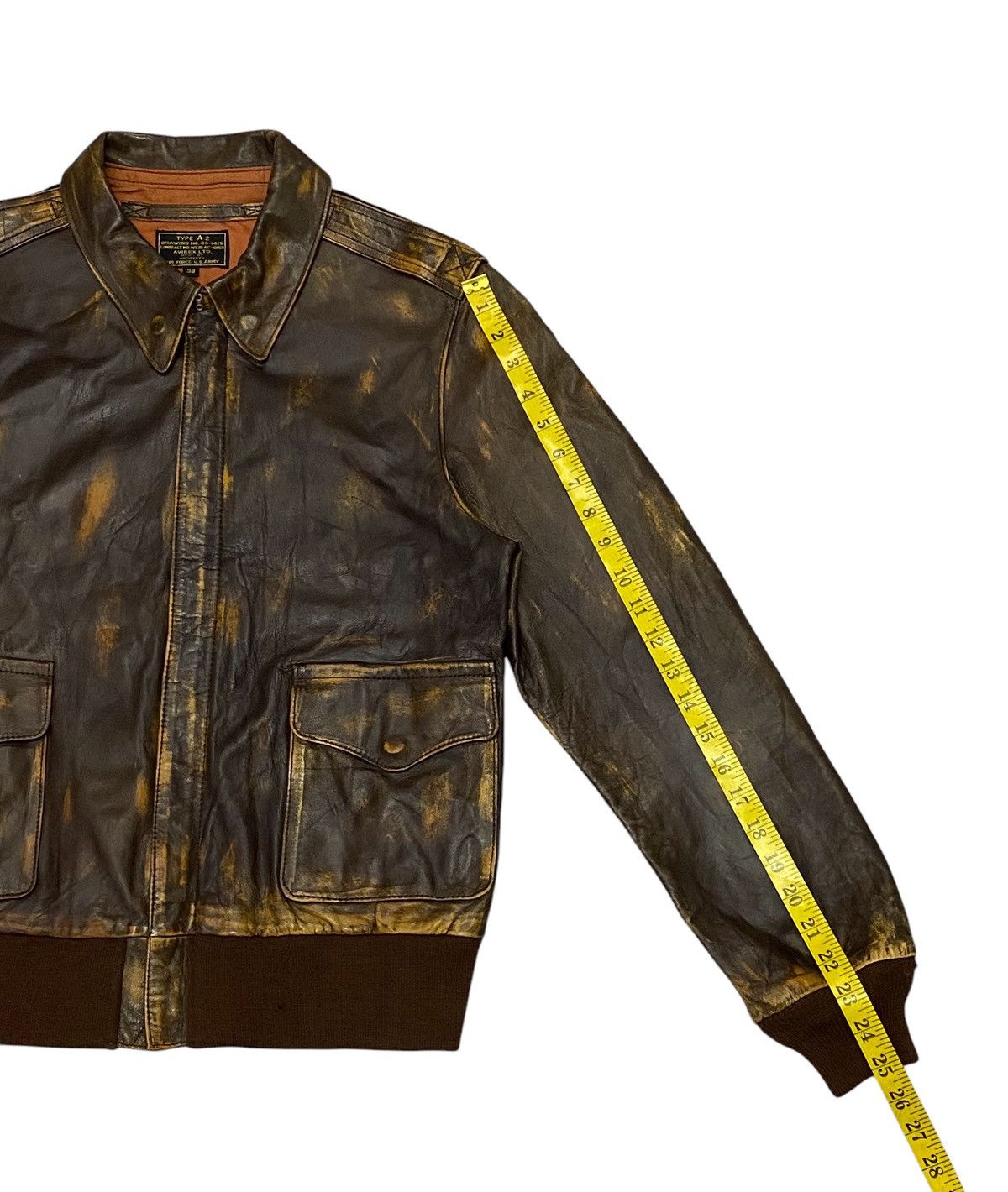 Avirex Avirex Type A-2 Leather Bomber Jacket Size US M / EU 48-50 / 2 - 20 Thumbnail