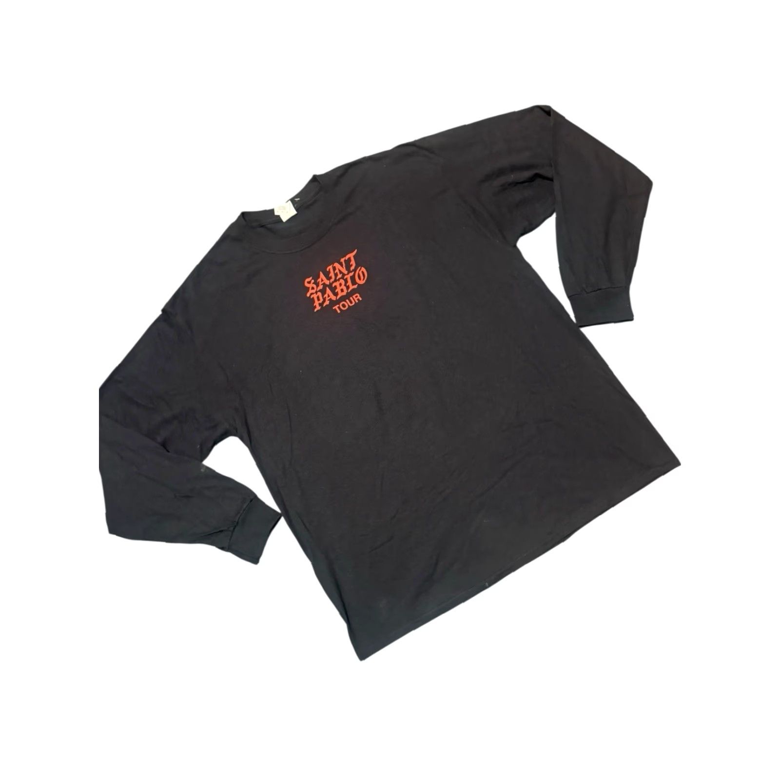 Vintage Saint Pablo Tour 2016 “General Admission” Long Sleeve T-Shirt XL Blk Kanye West Yeezus Men Shirt Black Cotton Blend Graphic Print Vintage No Size US XL / EU 56 / 4 - 3 Thumbnail