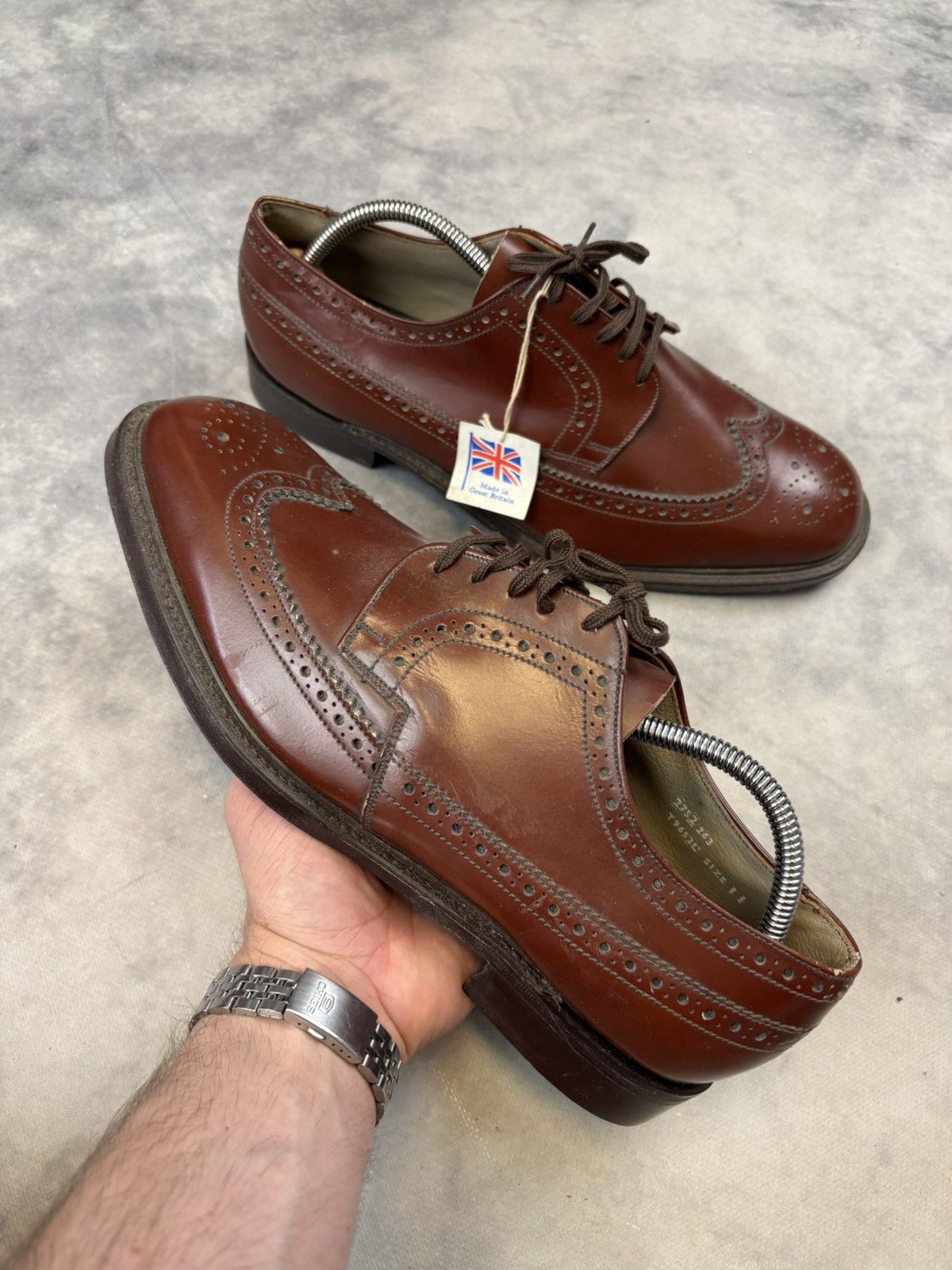 Japanese Brand × Vintage Vintage Casual Leather Formal Boots New Made Uk Avantgarde Size US 11 / EU 44 - 1 Thumbnail