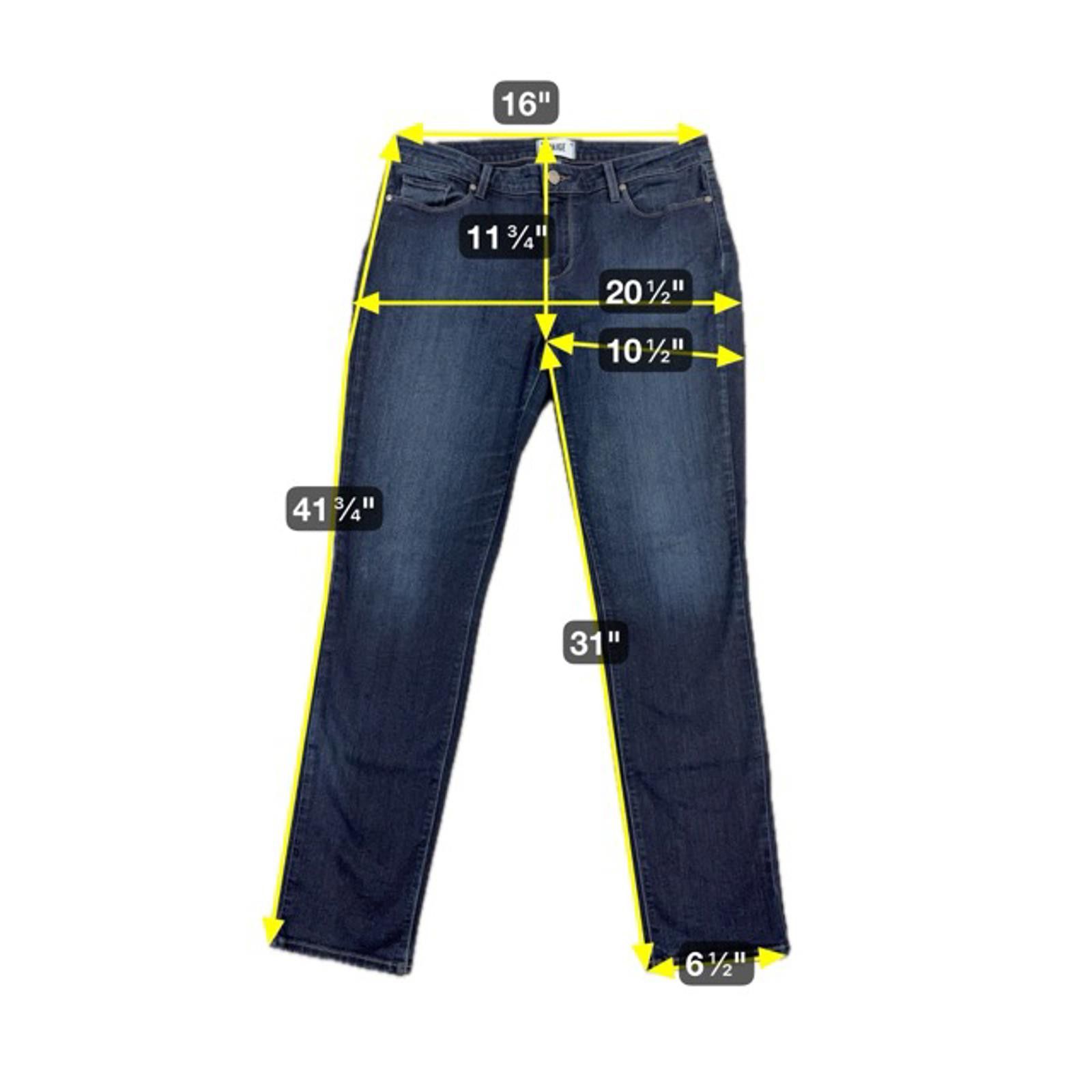 Paige NWOT Paige Skyline Skinny Jean Premium Denim Dark Wash - 32 Size 32" / US 10 / IT 46 - 5 Thumbnail