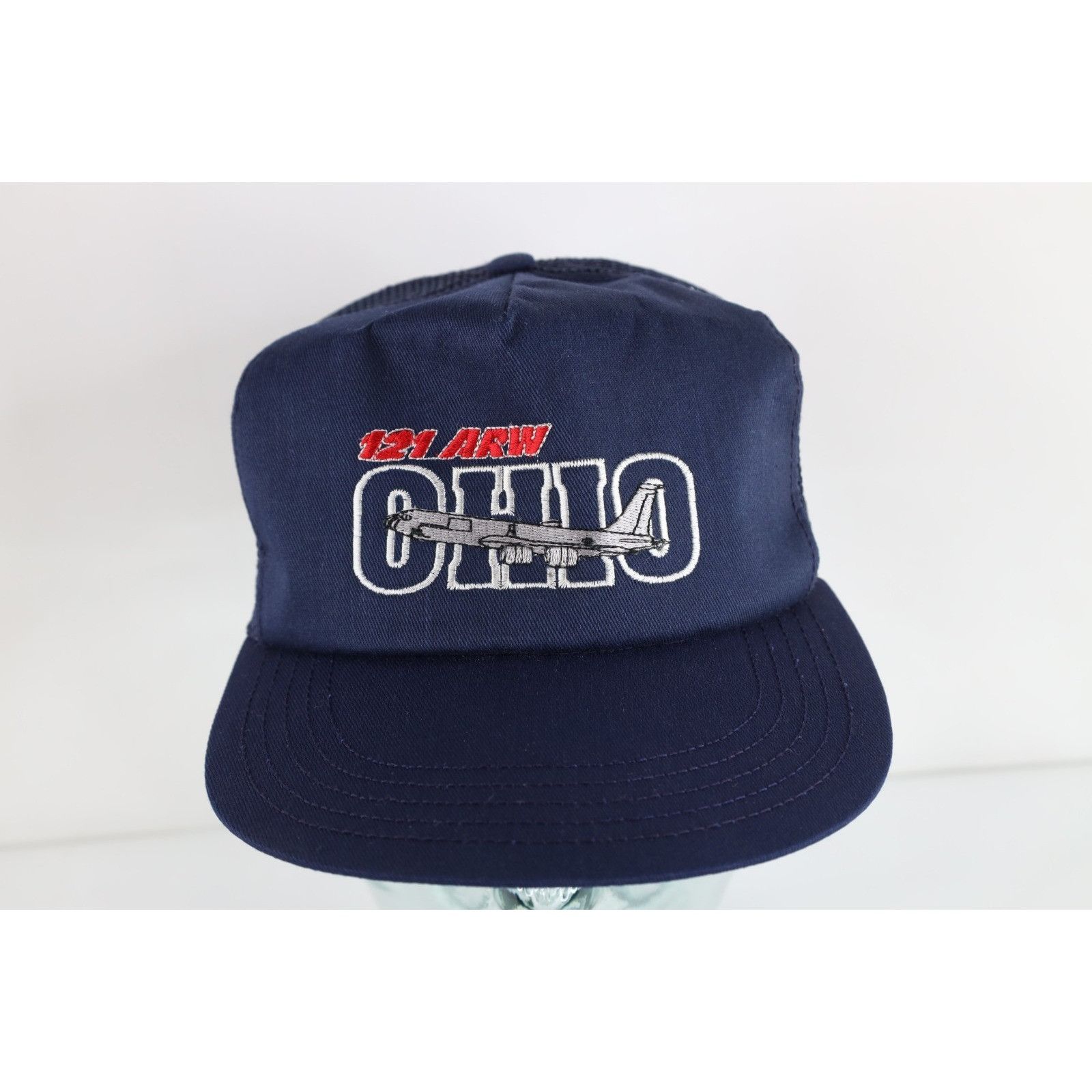 Vintage Vintage 80s 121 ARW Air Refueling Wing Ohio Trucker Hat Cap Size ONE SIZE - 1 Thumbnail