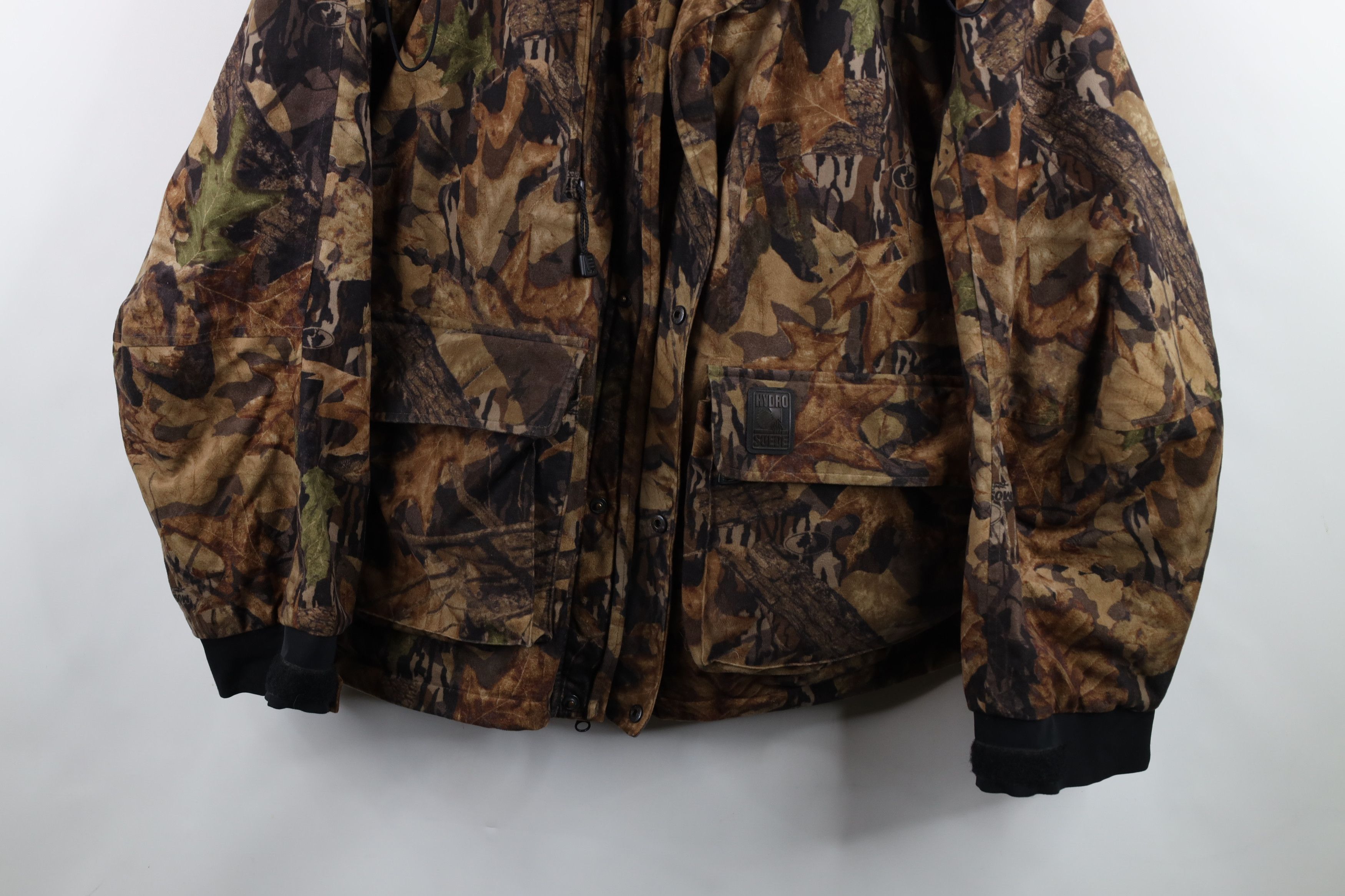 Vintage Vintage Browning Mossy Oak Camouflage Chamois Hooded Jacket Size US XL / EU 56 / 4 - 3 Thumbnail