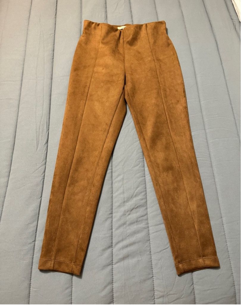 Loft LOFT | Faux Suede Leggings in Fresh Pumpernickel | Small Size 28" / US 6 / IT 42 - 1 Thumbnail
