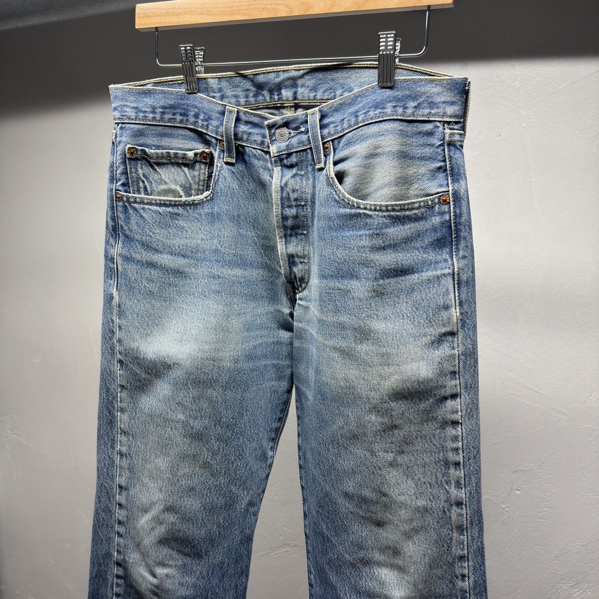 Levi's Levi's 501xx Faded Distressed Jeans ERD Grunge Chrome Size US 32 / EU 48 - 3 Thumbnail