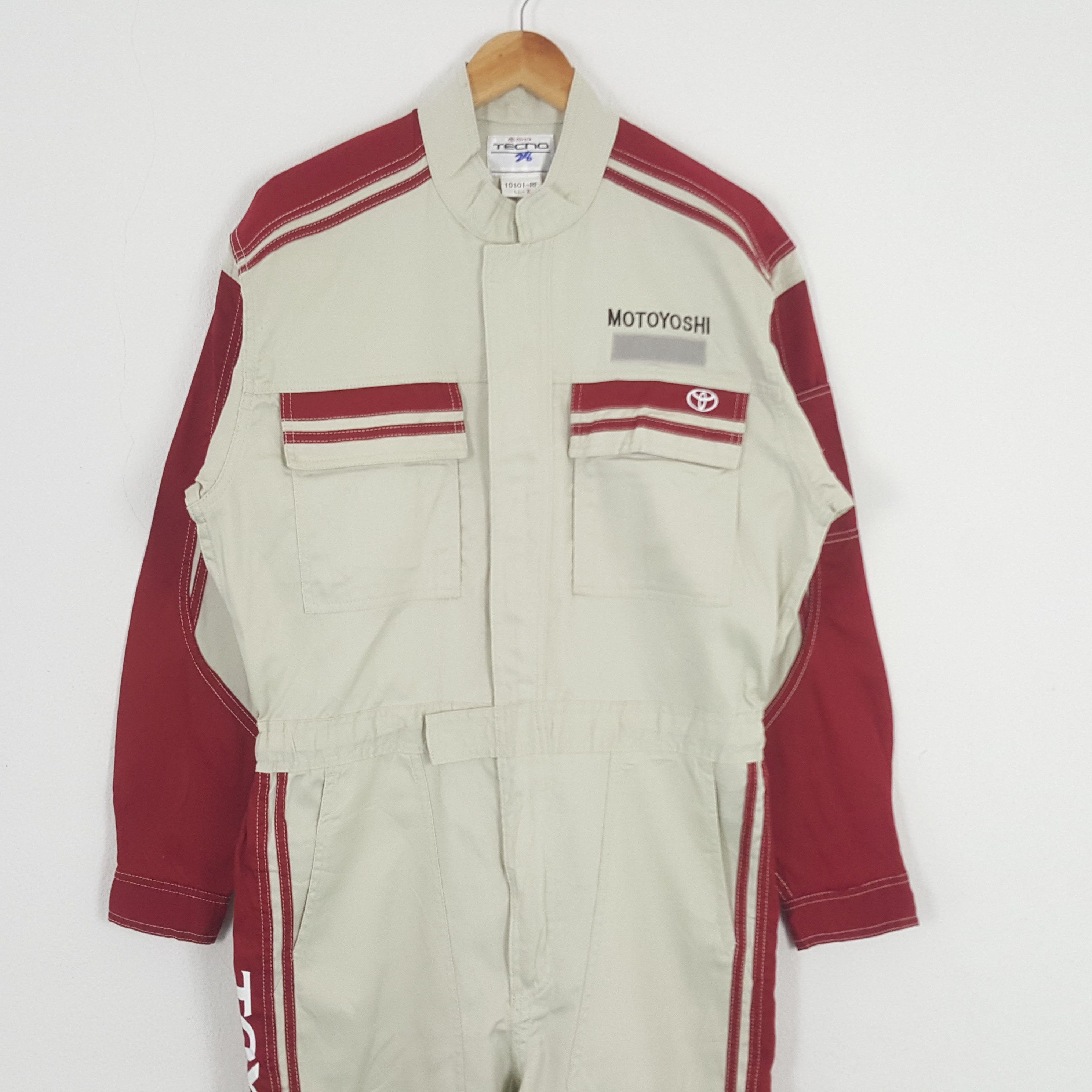 Japanese Brand × Vintage Vintage Tecno Toyota Japanese Brand Coverall Jacket Size US M / EU 48-50 / 2 - 5 Thumbnail
