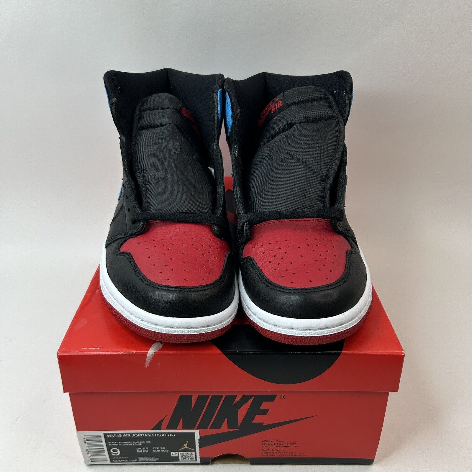 Jordan Brand Nike Air Jordan 1 Retro High OG WMNS “UNC To Chicago” 2023 Size US 9 / IT 39 - 2 Thumbnail