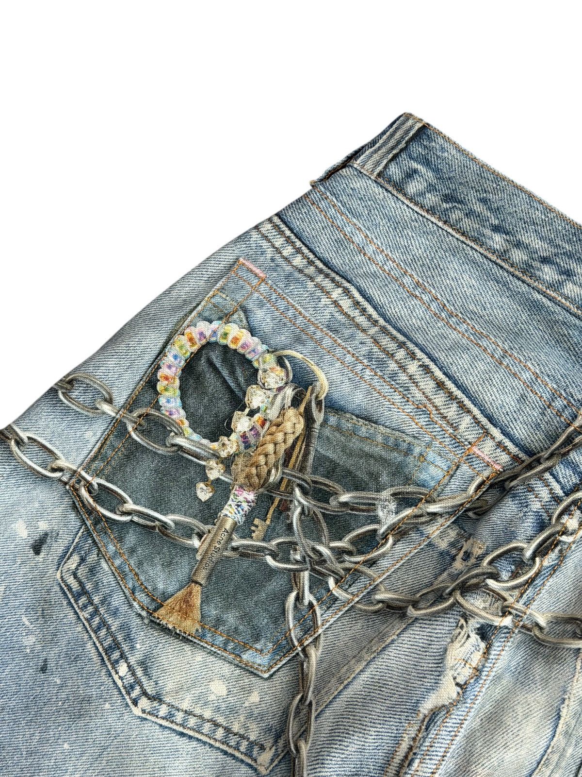 Acne Studios Acne Studios 1981 Fit Trompe L’oeil Keychain Jeans Size US 29 - 5 Thumbnail