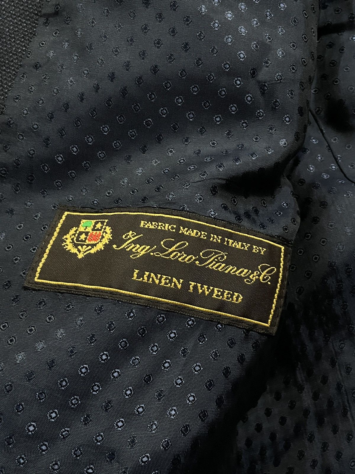 Designer × Loro Piana Blazer Jacket Dark Blue Loro Piana Size 2XL Size 52S - 5 Thumbnail