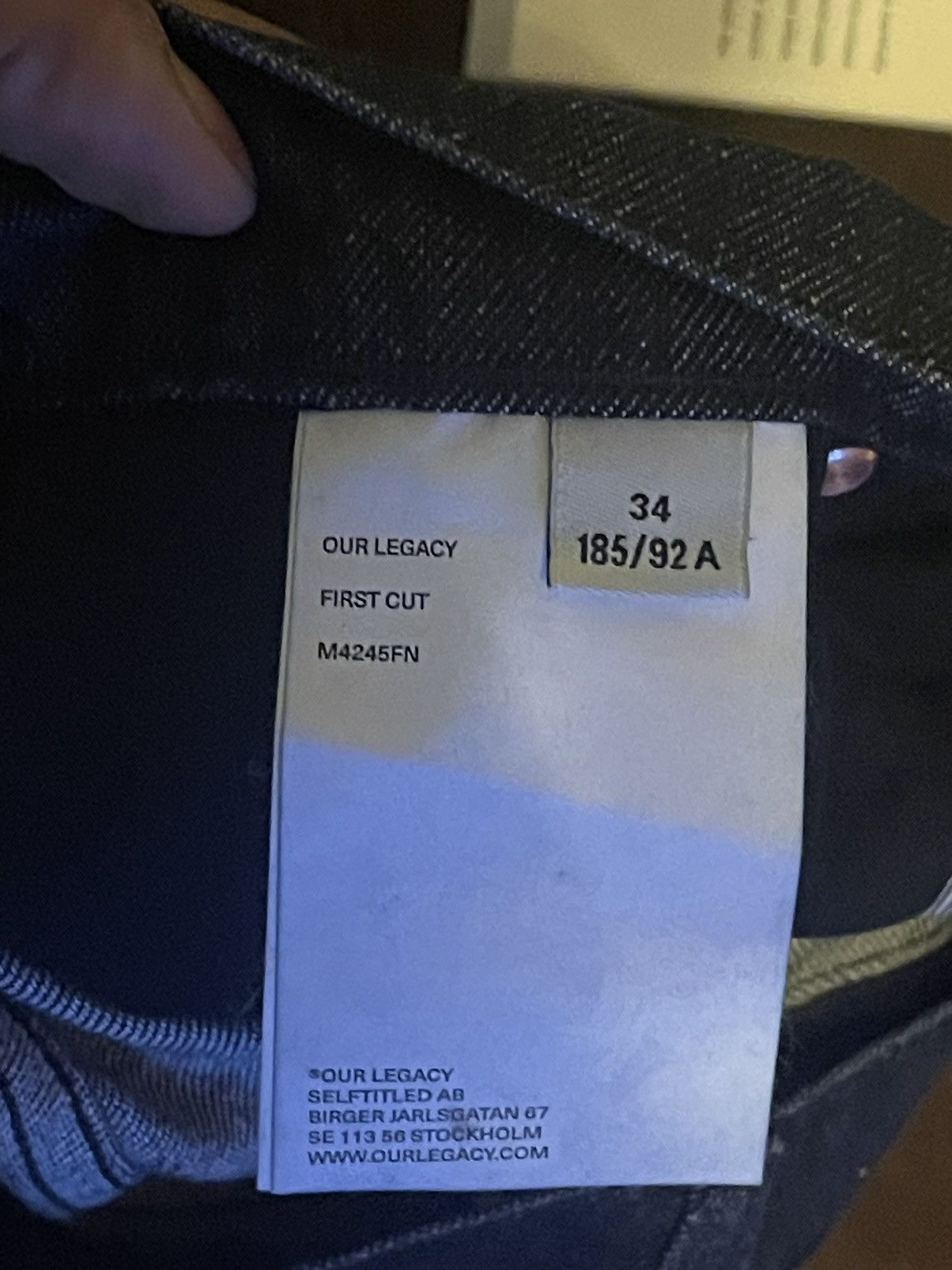 Our Legacy First Cut Nocturnal Blue Size US 34 / EU 50 - 4 Thumbnail