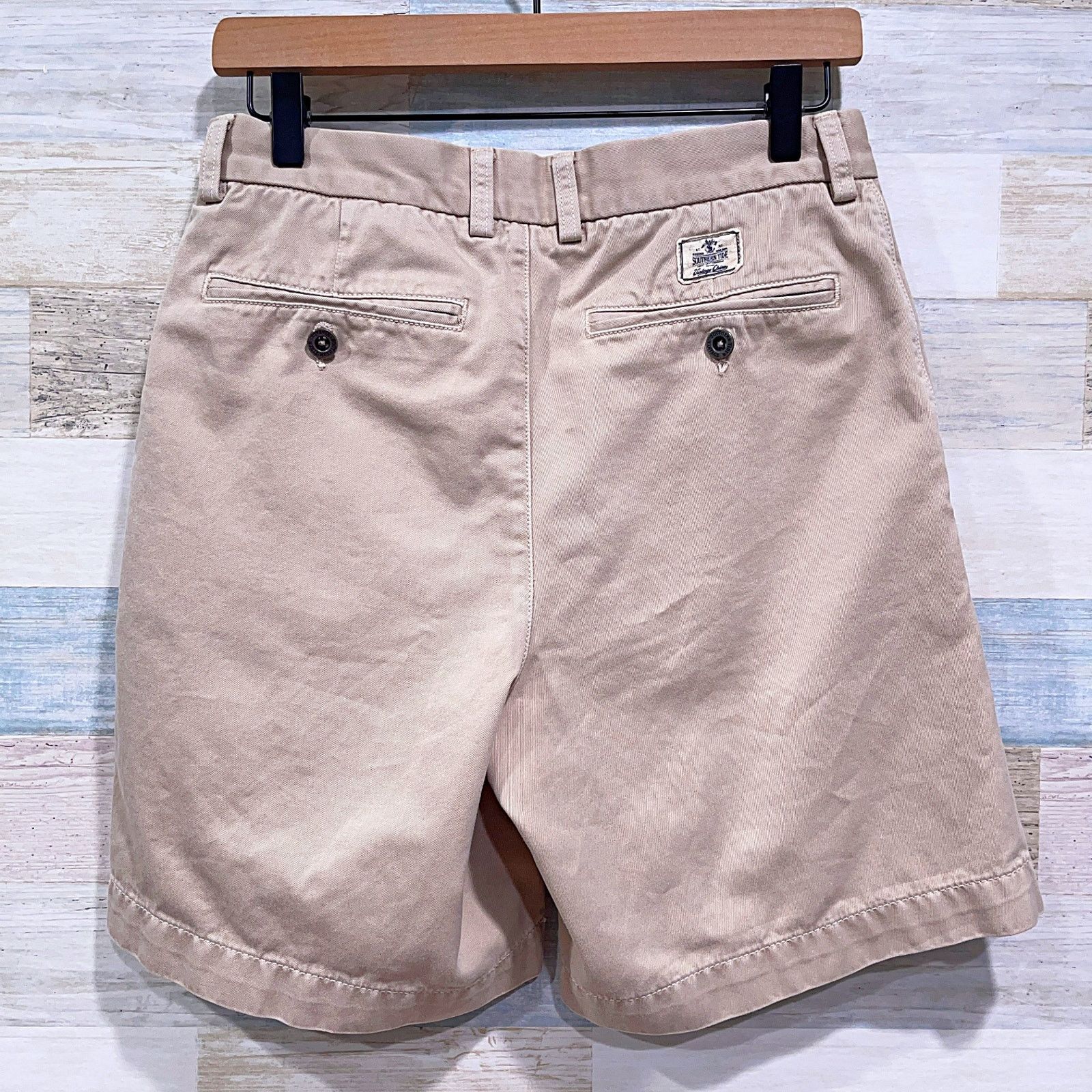 Southern Tide Southern Tide 7.5 Allen Flat Front Chino Shorts Khaki Men 30 Size US 30 / EU 46 - 4 Thumbnail