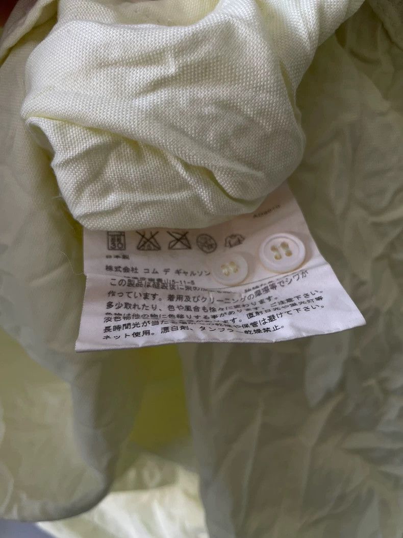 Comme des Garcons comme des garçons pleated buttons yellow shirt Size US S / EU 44-46 / 1 - 5 Thumbnail