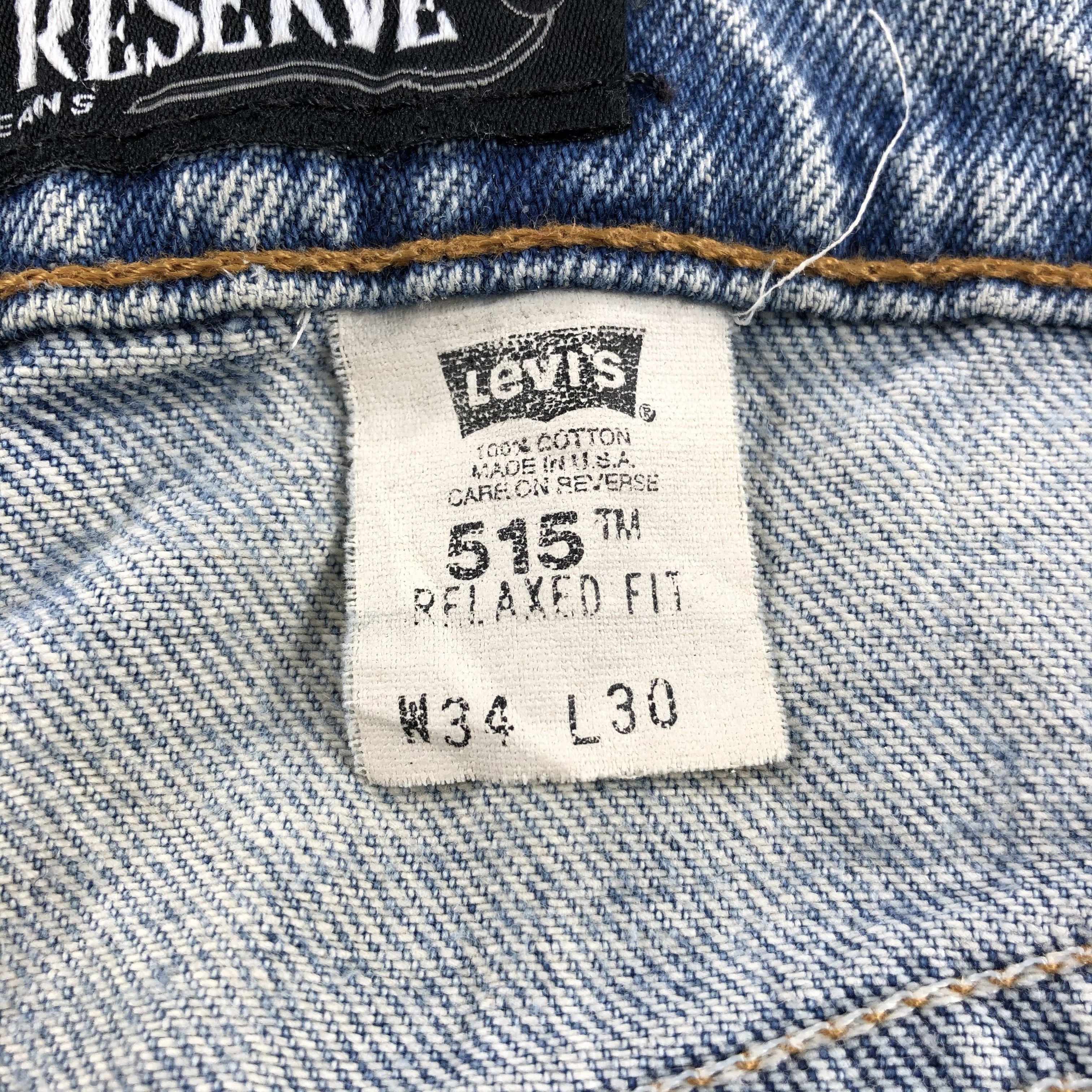 Levi's Vintage 90s Levis 515 Jeans Medium Wash Denim KJ431 Size US 33 - 10 Thumbnail