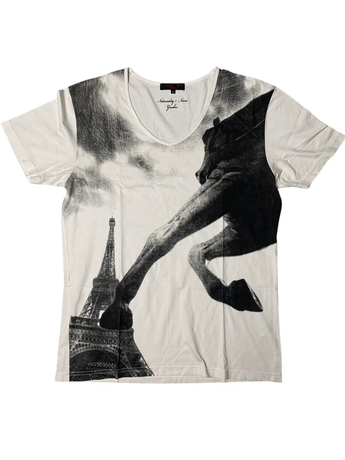 Beauty Beast × Hysteric Glamour × Japanese Brand 2000's Nationality Name Grosbec Horse at Paris Shirt Size US L / EU 52-54 / 3 - 1 Thumbnail