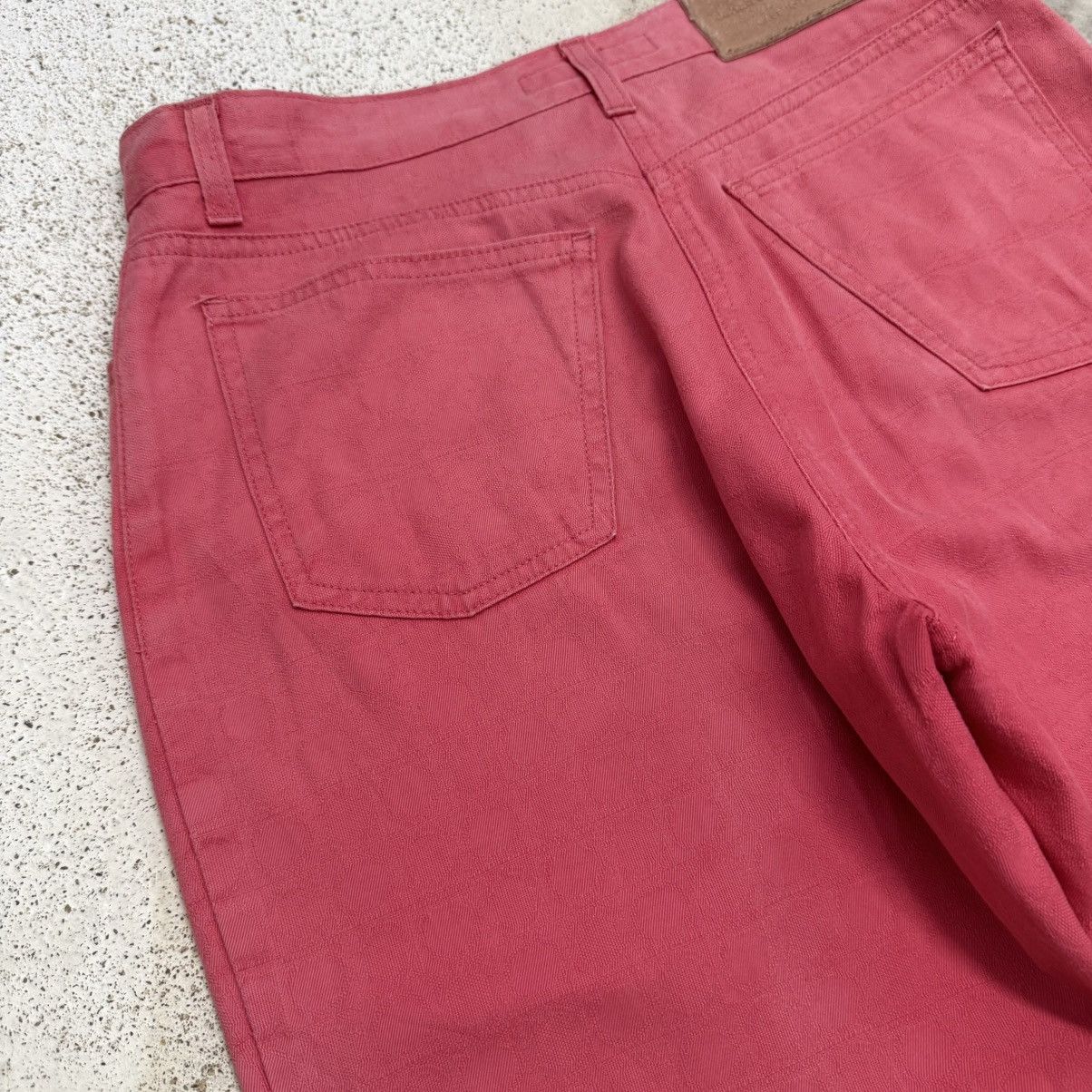 Salvatore Ferragamo Vintage Salvatore Ferragamo Faded Monogram Denim Pants Size US 29 - 12 Thumbnail