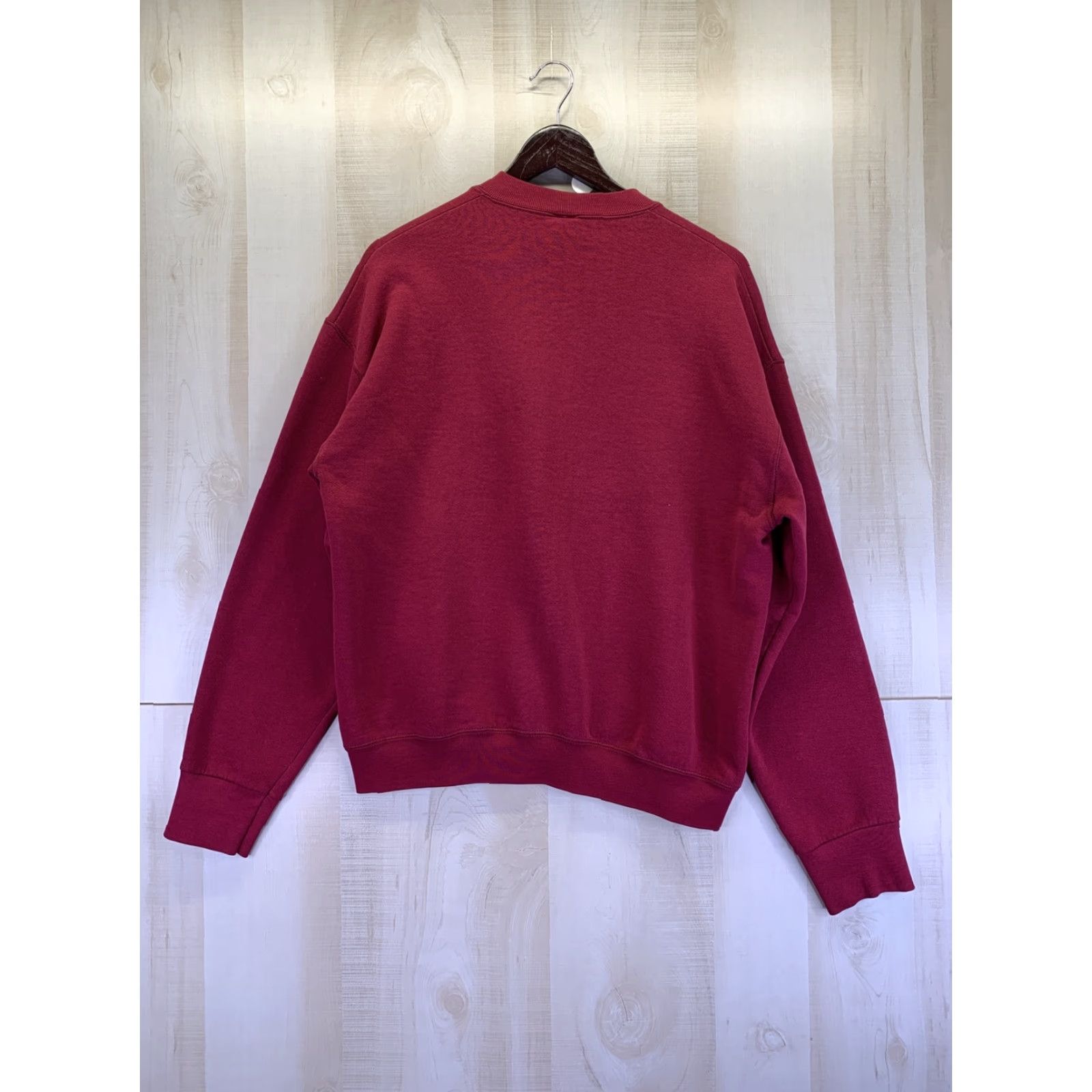 Fruit Of The Loom VINTAGE Arizona Embossed Cowboy Boot Sweatshirt Mens Womens Size L Burgundy USA Made-8272 Size L / US 10 / IT 46 - 4 Thumbnail