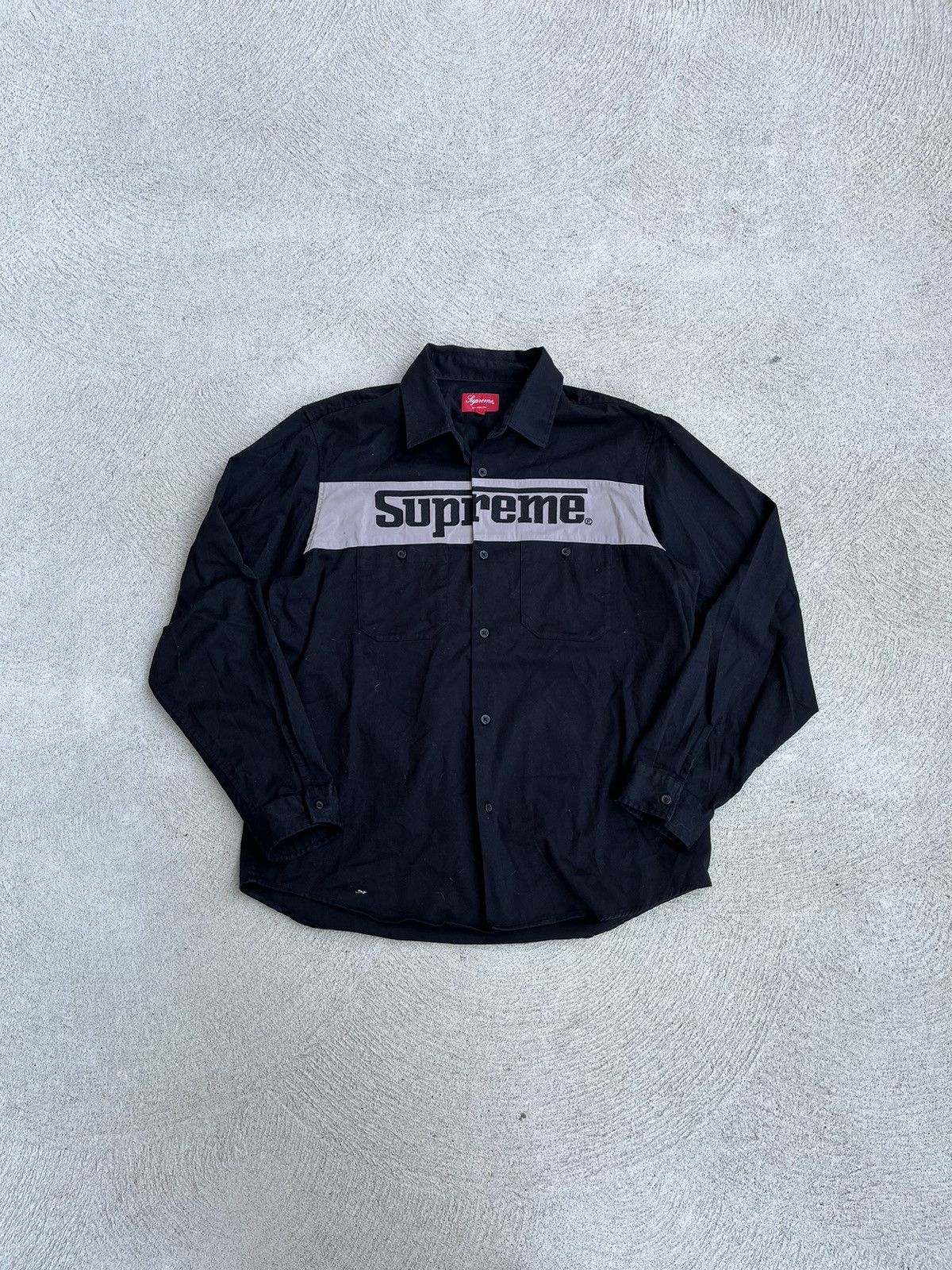 Supreme SS19 Supreme Racing logo work shirt | Grailed