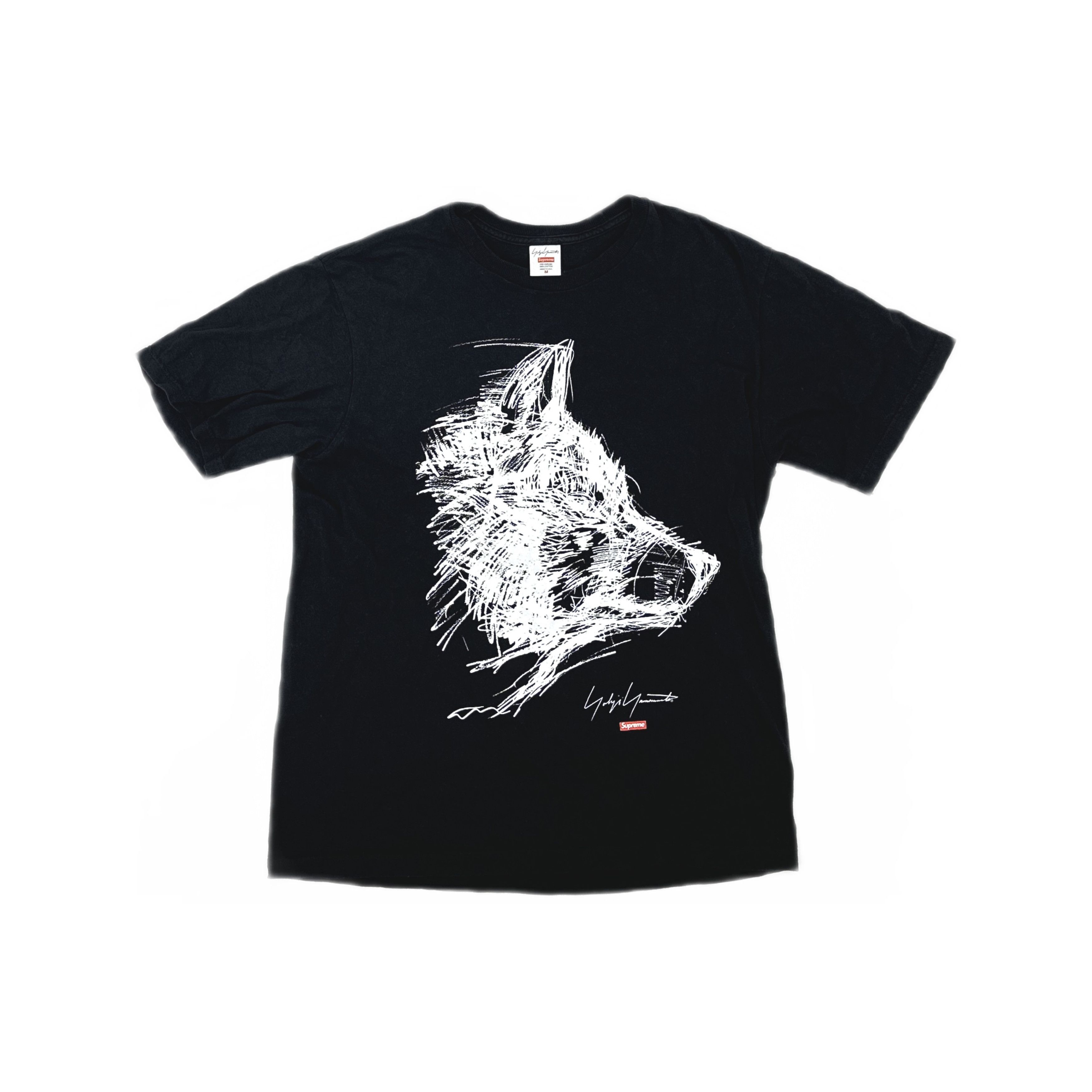 Supreme Supreme x Yohji Yamamoto Wolf Sketch T-Shirt Size M Size US M / EU 48-50 / 2 - 1 Thumbnail