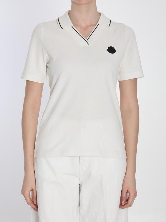 Moncler MONCLER Women Polo Shirts 8A00004 WHITE Size XS / US 0-2 / IT 36-38 - 1 Thumbnail