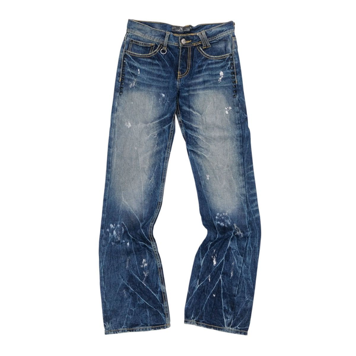 Xfrm splash low rise boot cut denim jeans (japan)