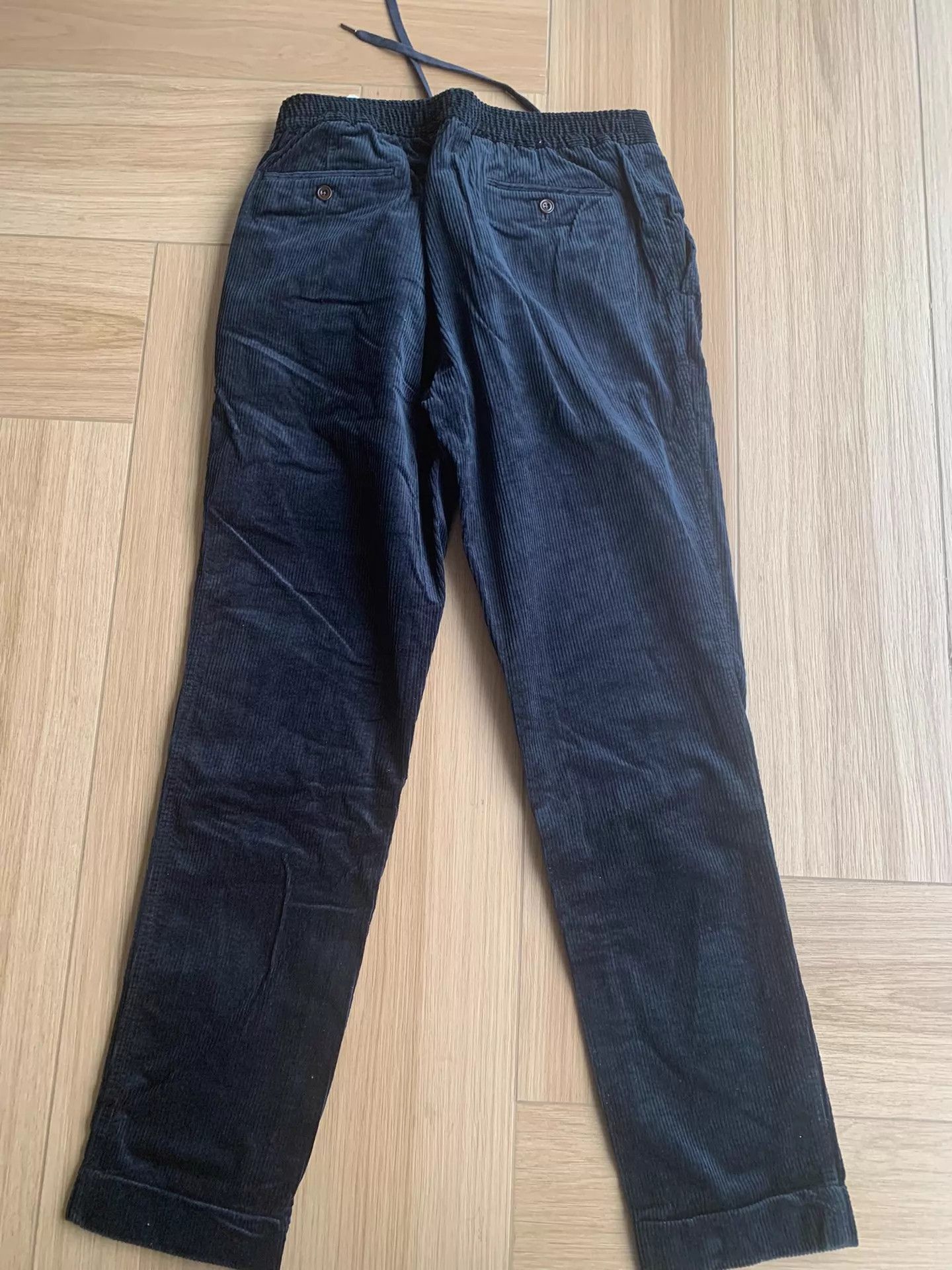 Polo Ralph Lauren Polo Ralph Lauren Drawstring Corduroy Pants Black 34-32 Size US 34 / EU 50 - 2 Thumbnail
