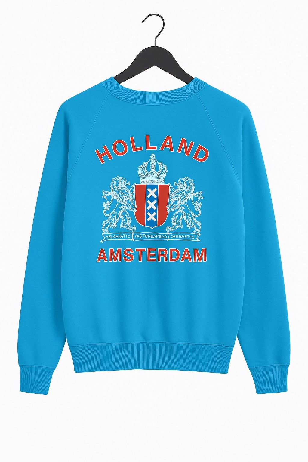 Vintage Vintage Holland Amsterdam Sweatshirt – Bright Blue Crewneck Size US M / EU 48-50 / 2 - 1 Thumbnail