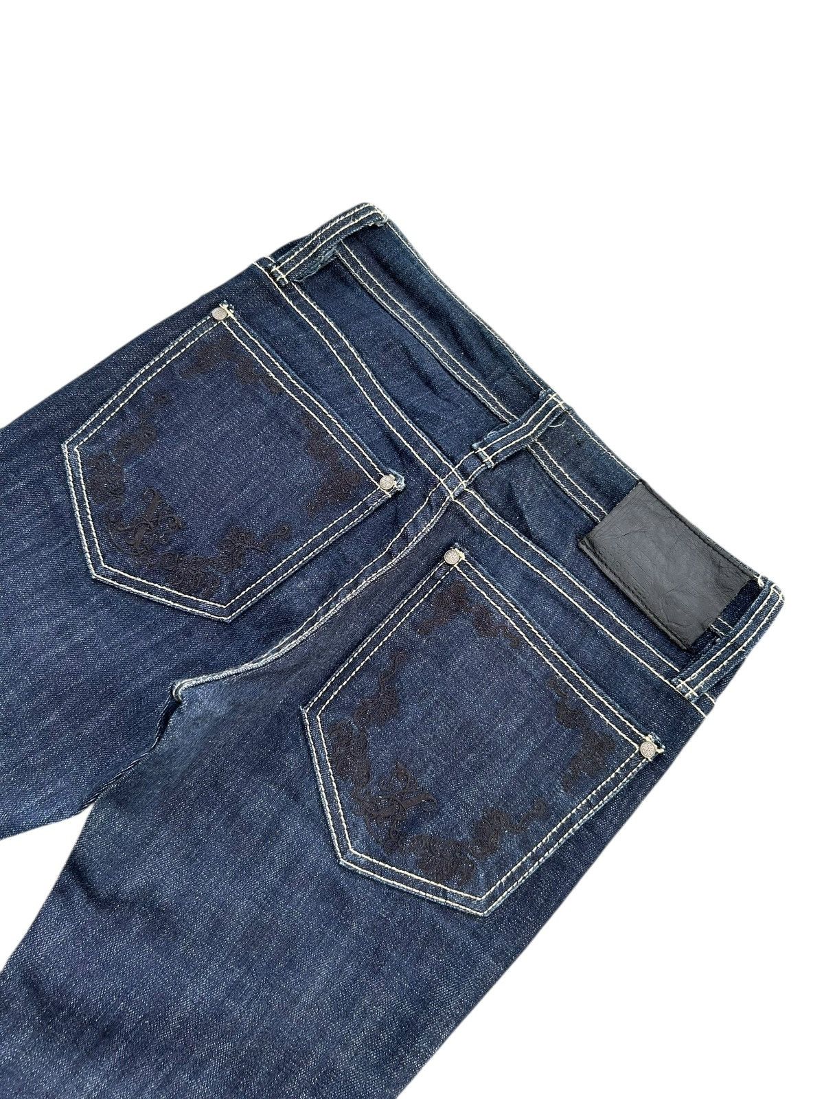 If Six Was Nine Skull Xfrm Japanese Punk Bondage Denim jeans Size US 28 / EU 44 - 12 Thumbnail