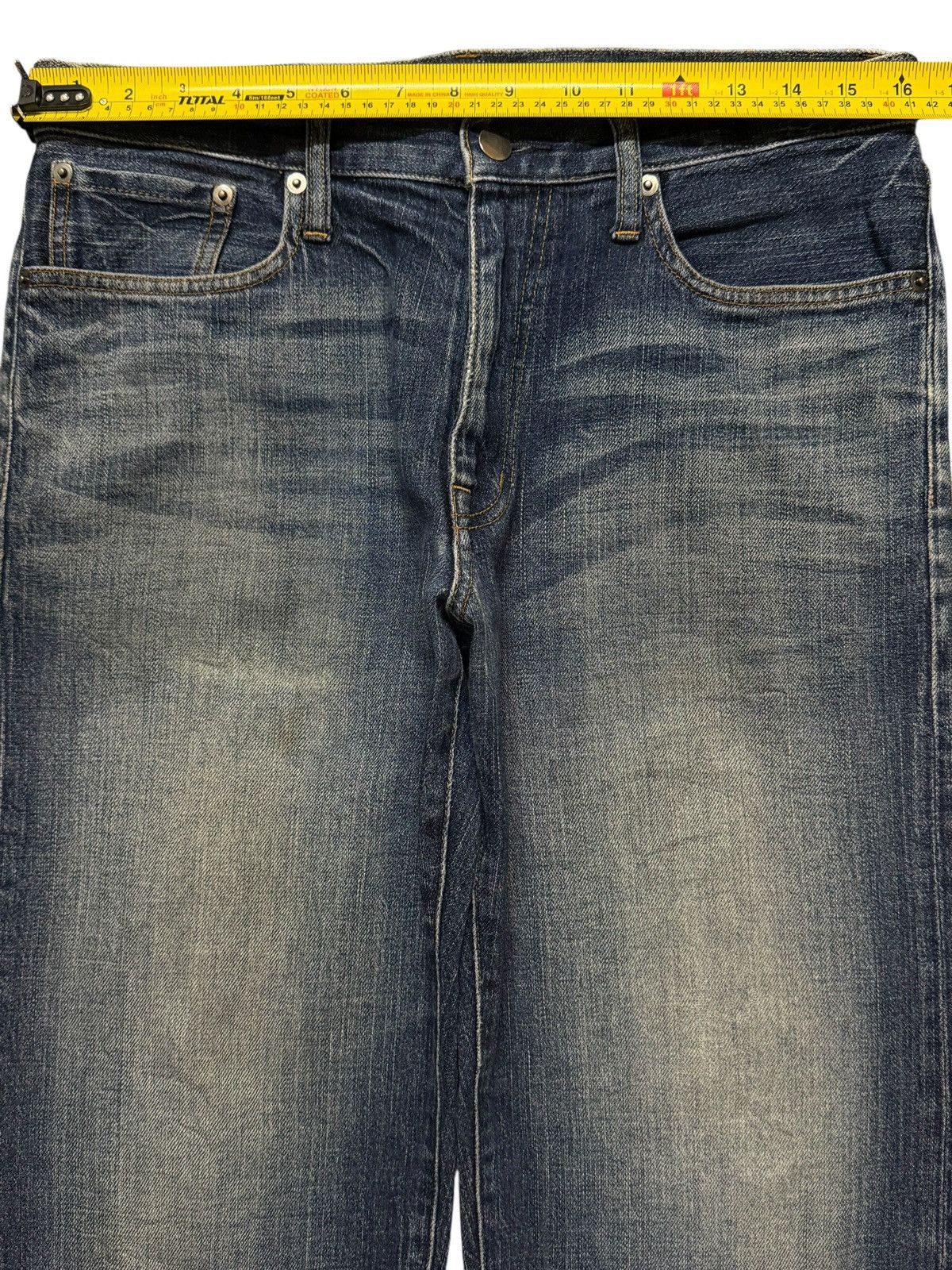 14th Addiction Vintage Y2K Japanese Brand Blue Faded Wash Relaxed Wide Leg Size US 32 / EU 48 - 8 Thumbnail