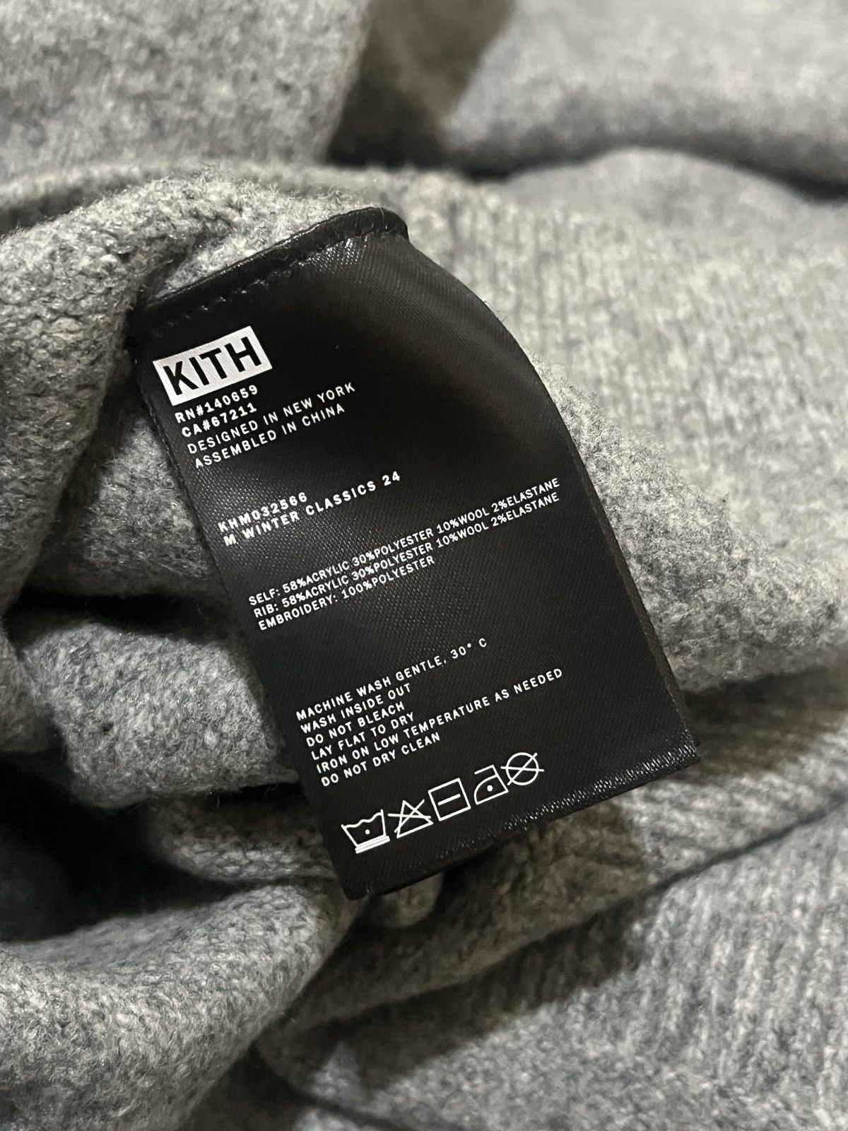 Kith Kith Joseph Turtle Neck - Mid Heather Grey (Small) Size US S / EU 44-46 / 1 - 4 Thumbnail