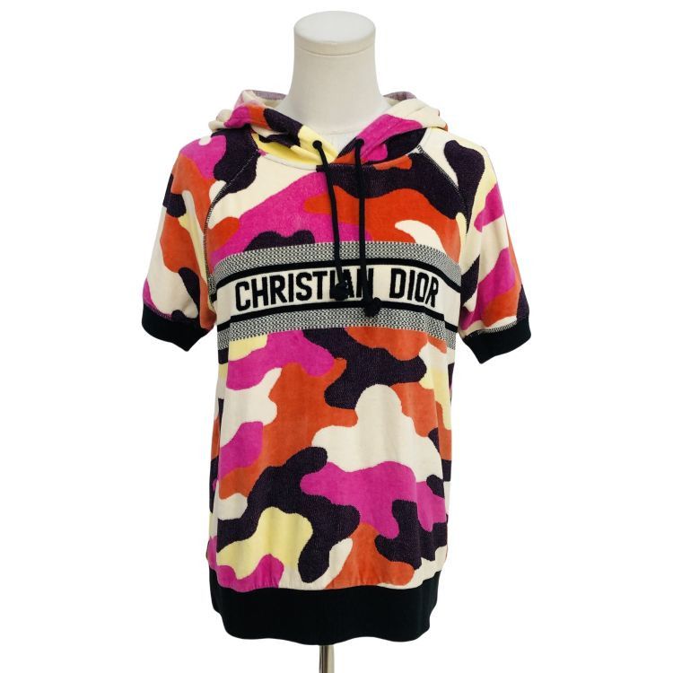 Dior Dior Logo Camo Terry Hoodie Size S Size S / US 4 / IT 40 - 1 Thumbnail