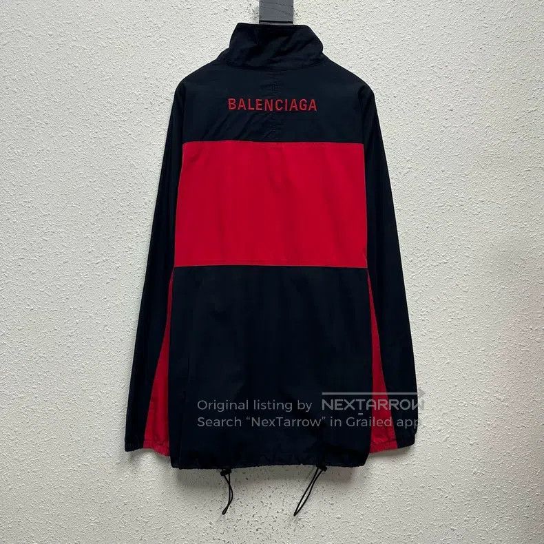 Balenciaga Balenciaga Black and red embroidered washed camo windbreak Size US M / EU 48-50 / 2 - 2 Thumbnail