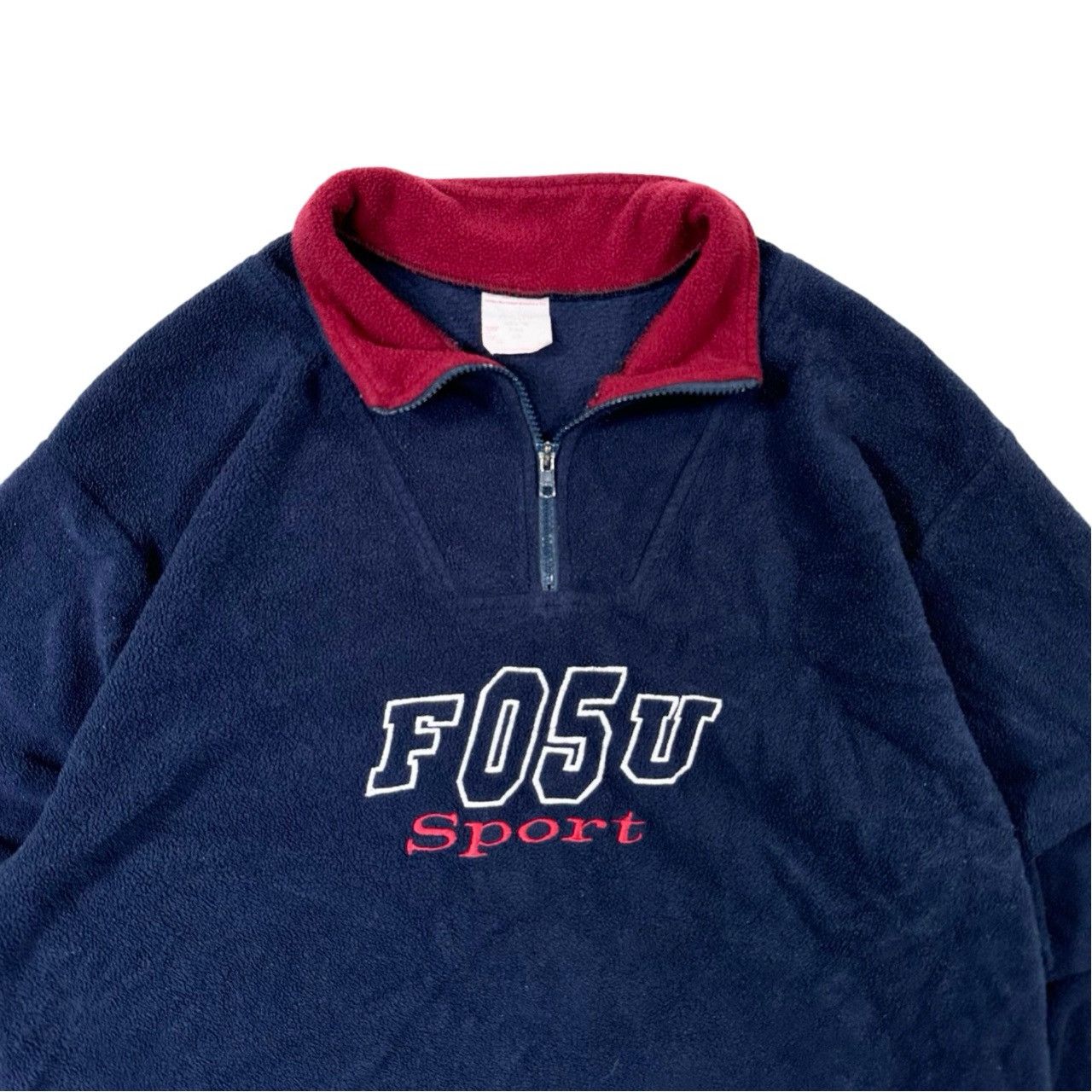 Vintage Vintage 90s Fubu Sport Embroidered Quarter Zip Fleece Size US L / EU 52-54 / 3 - 2 Thumbnail