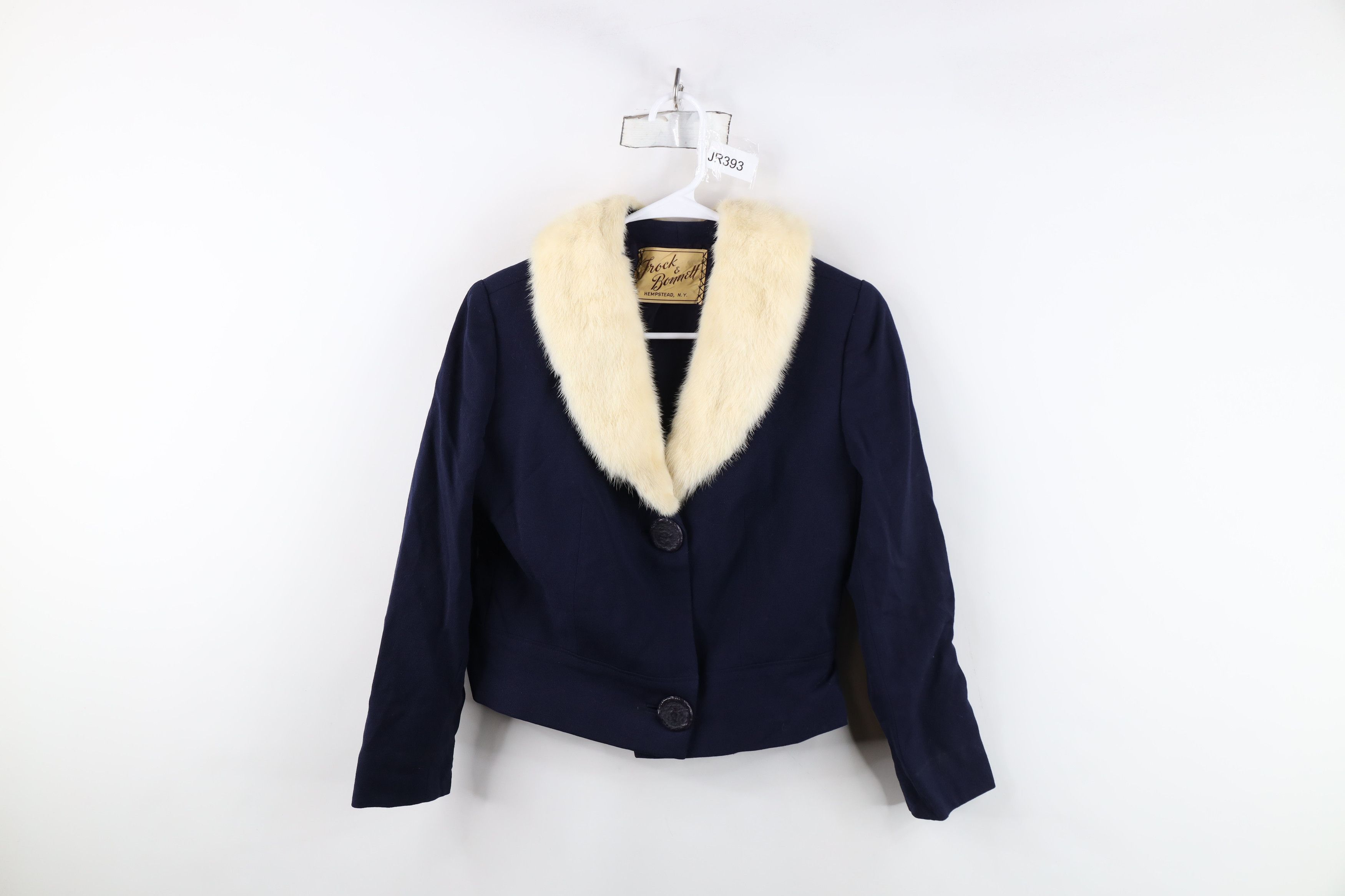 Vintage Vintage 50s Gabardine Collar Penny Lane Blazer Jacket USA Size S / US 4 / IT 40 - 1 Thumbnail