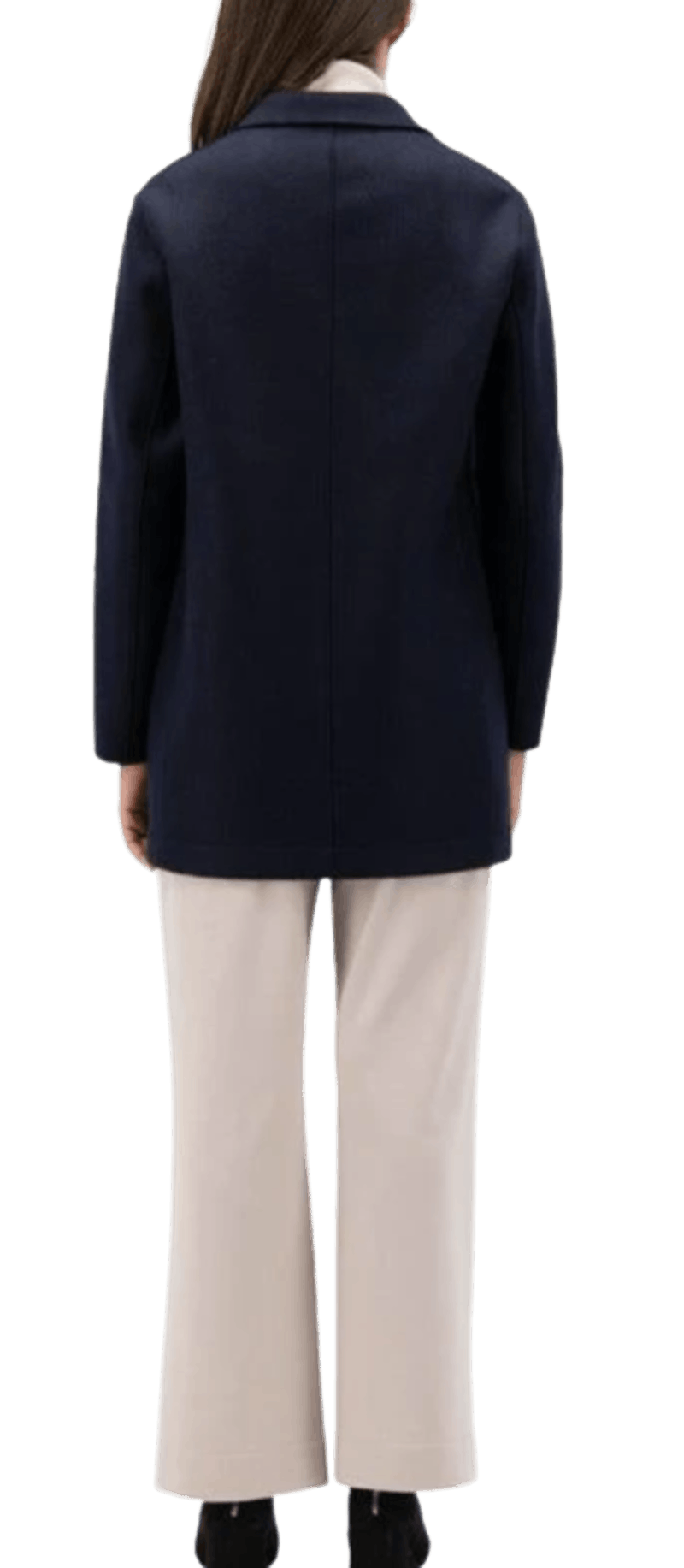 Harris Wharf London o1s22i1n1024 Double-Breasted Cashmere Coat in Blue Size M / US 6-8 / IT 42-44 - 2 Thumbnail