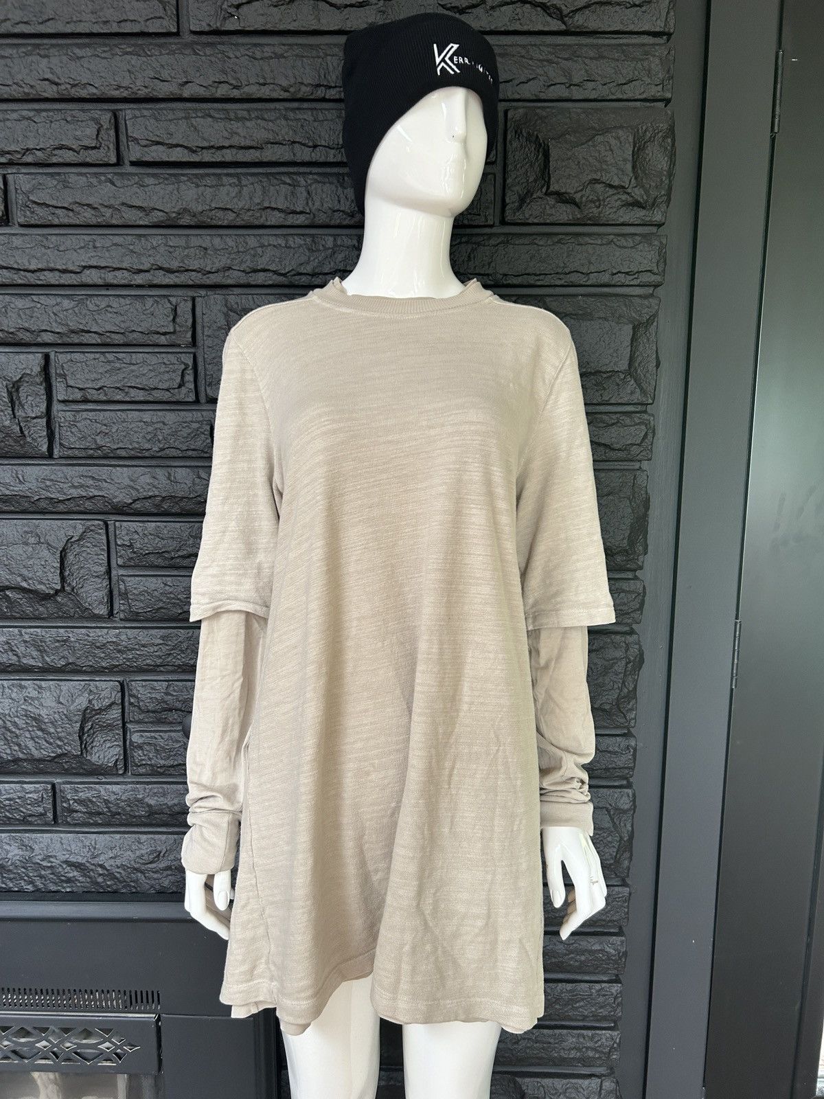 Rick Owens Drkshdw Rick Owens drkshdw Hustler T Shirt in Pearl Size US L / EU 52-54 / 3 - 1 Thumbnail