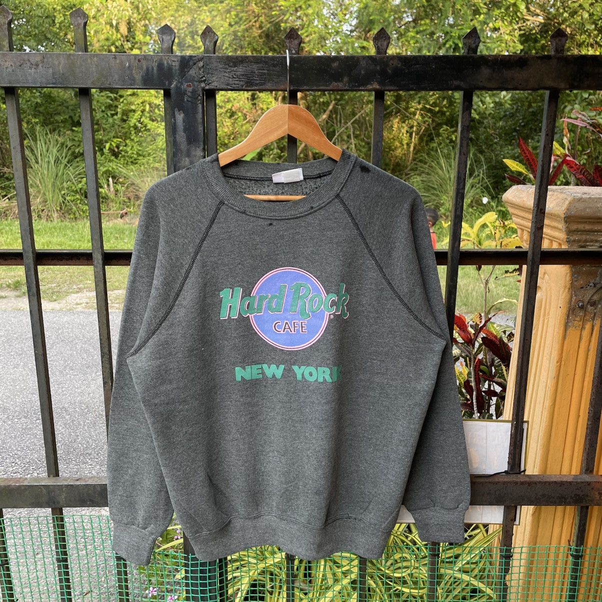 🔥Vintage 80s Hard Rock Cafe New York Big Logo Sweatshirts