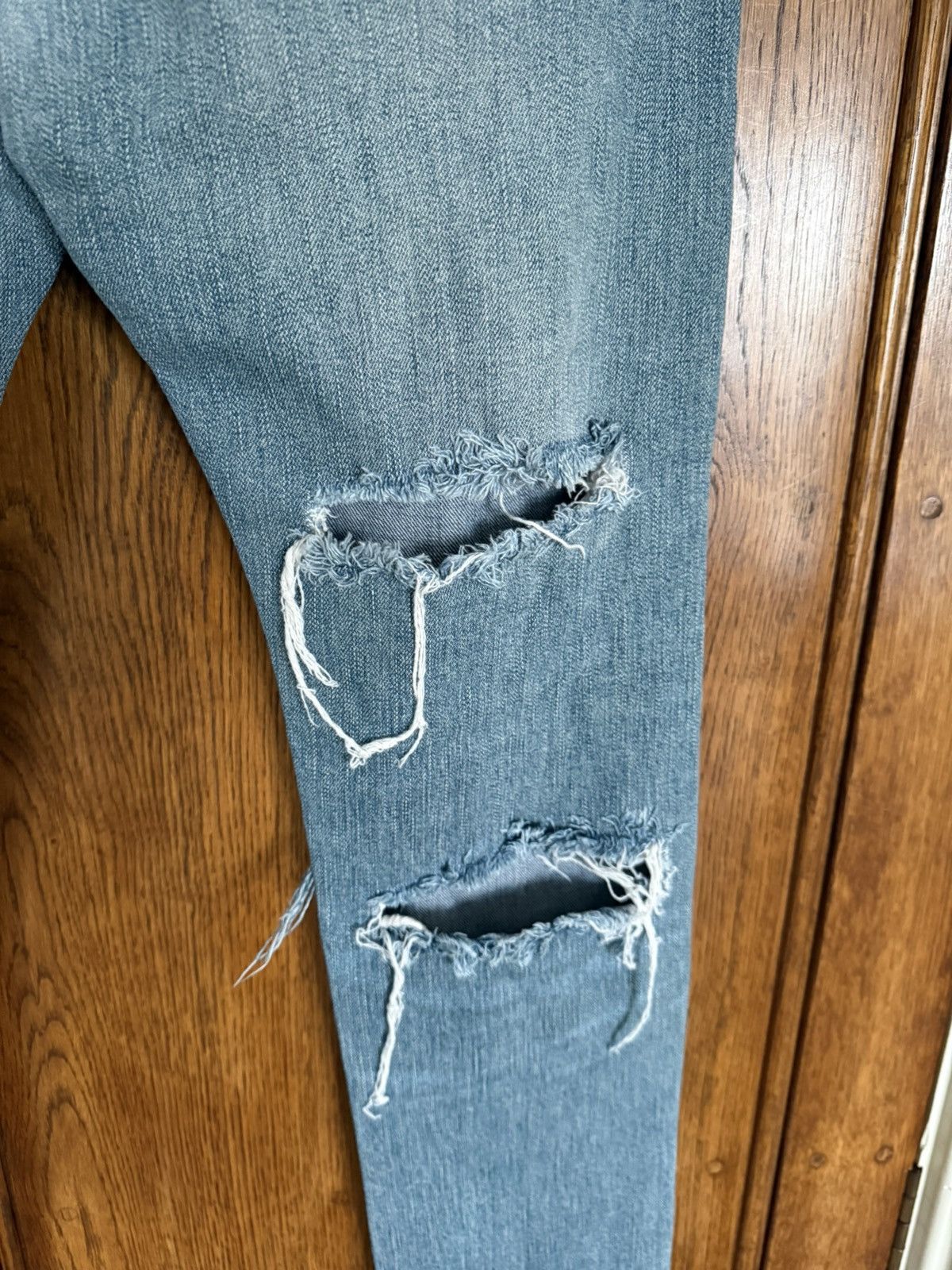 Saint Laurent Paris SS15 Saint Laurent Lenny Kravitz ripped denim jeans Hedi 31 Size US 31 - 16 Thumbnail