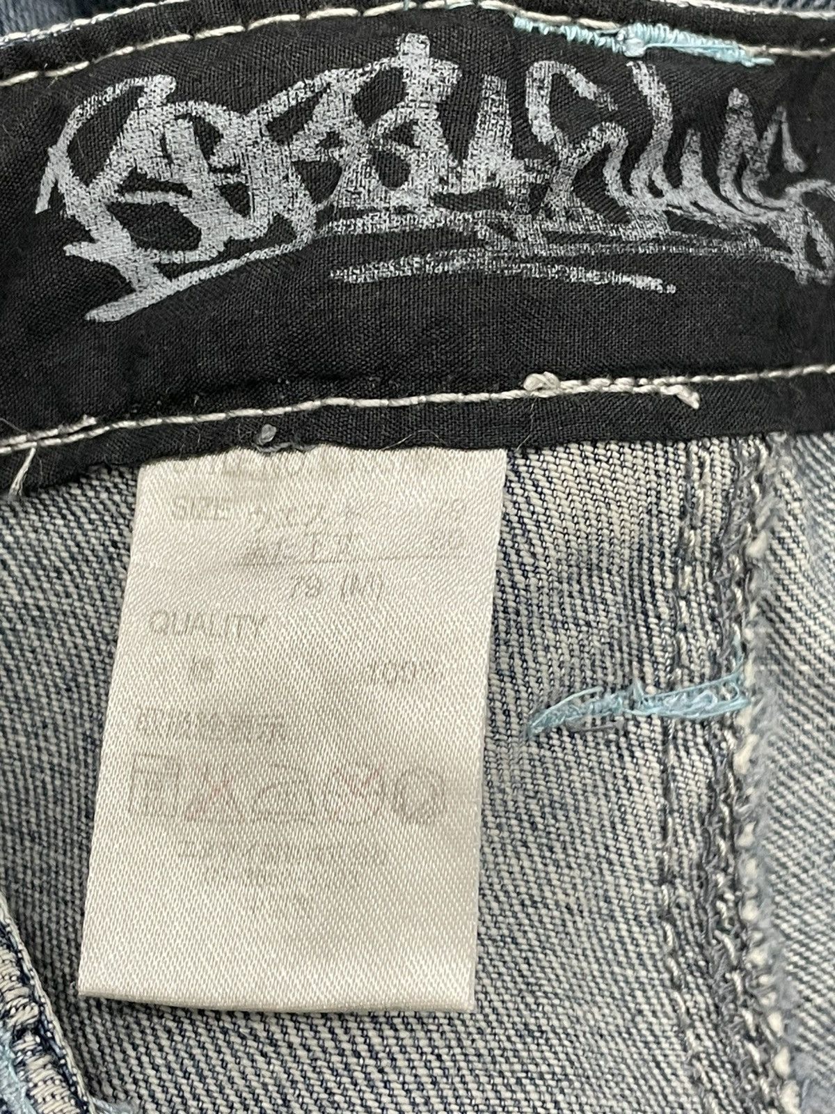 JNCO Vintage Rare 1990s Designer Bobby Gang Baggy Cargo Denim Size US 30 / EU 46 - 17 Thumbnail