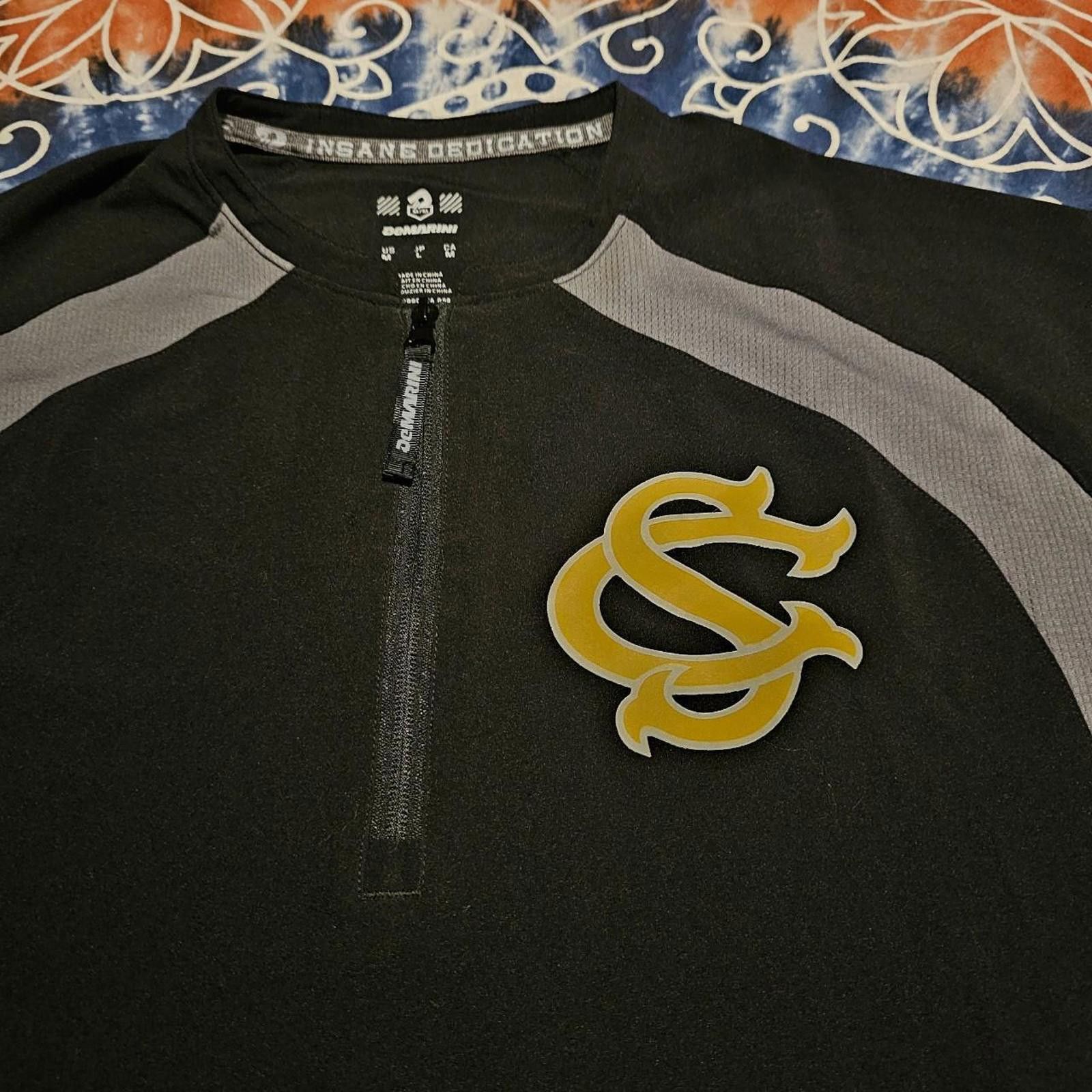 Designer Men's Black and Yellow Demarini Baseball Quarter Zip Shirt Size US M / EU 48-50 / 2 - 3 Thumbnail