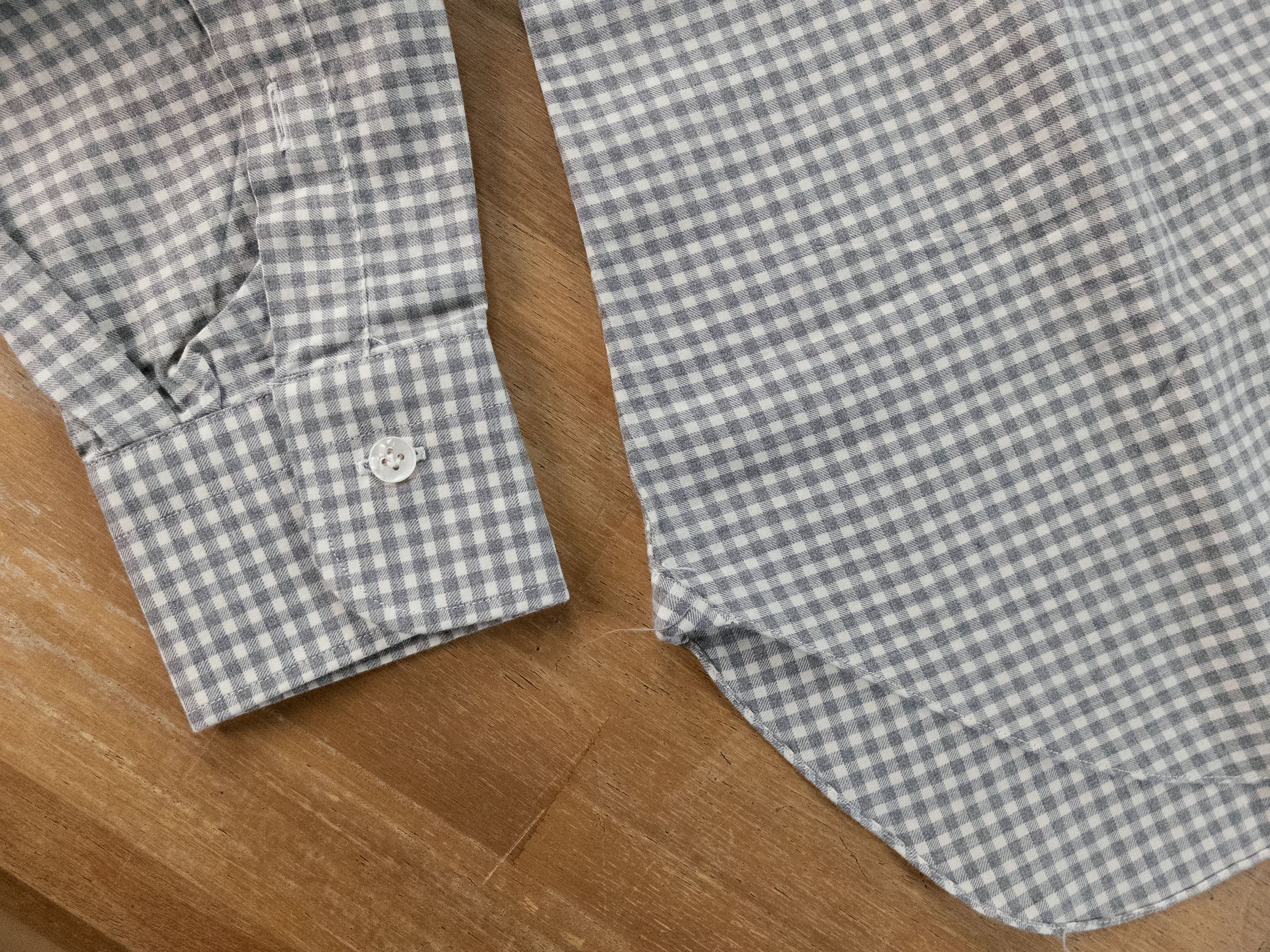 Barba Napoli BARBA Napoli Dandy Life gray check flannel cotton shirt 39 Size US M / EU 48-50 / 2 - 3 Thumbnail