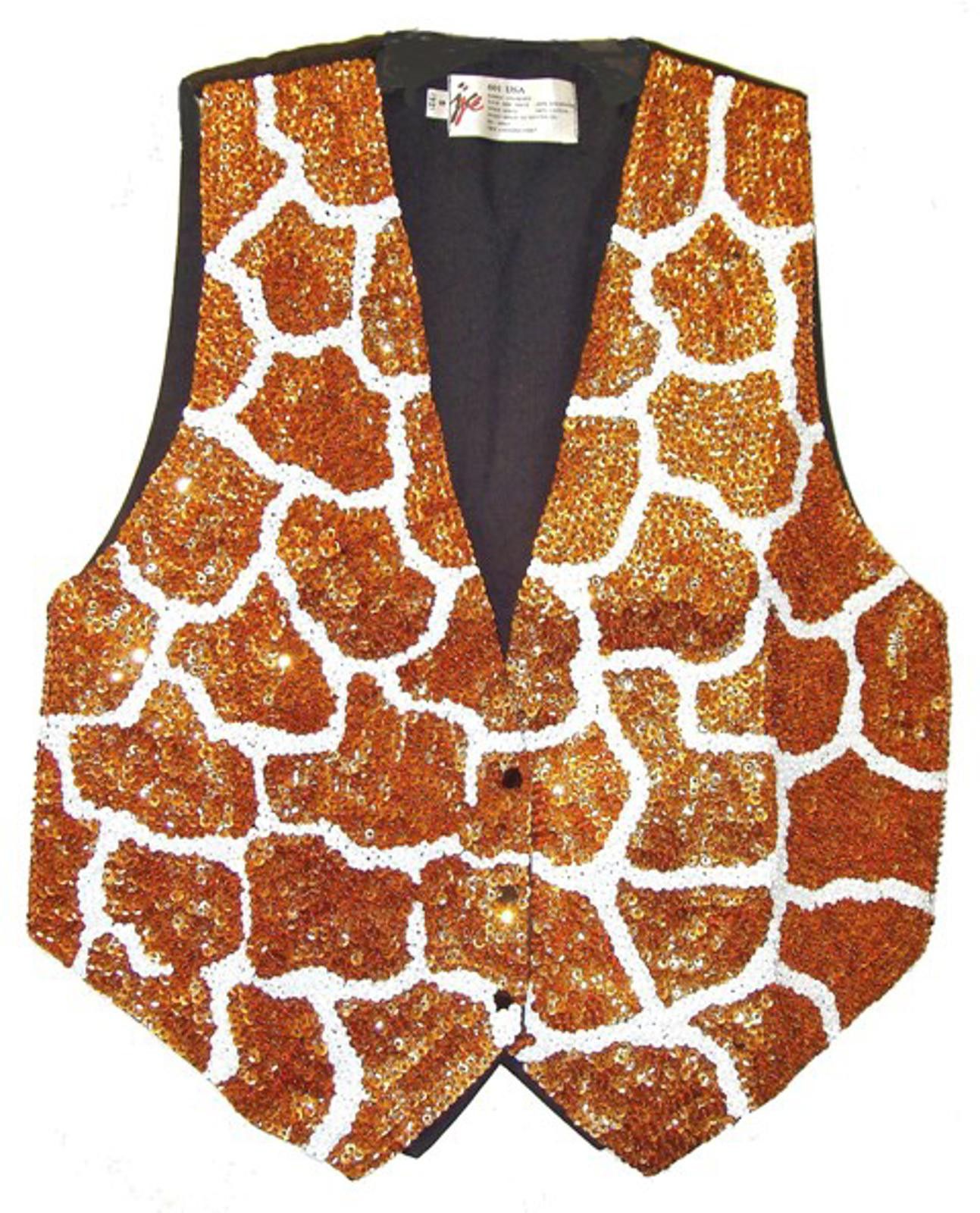 Designer Sequin Vest GIRAFFE Size ONE SIZE - 1 Preview